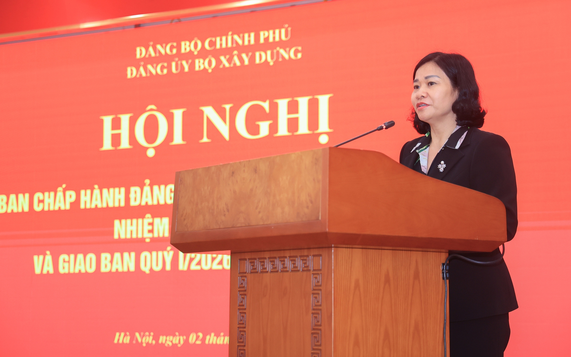 Đảng ủy Bộ X&acirc;y dựng kết nối Hội nghị to&agrave;n quốc qu&aacute;n triệt Nghị quyết Trung ương lI- Ảnh 5.