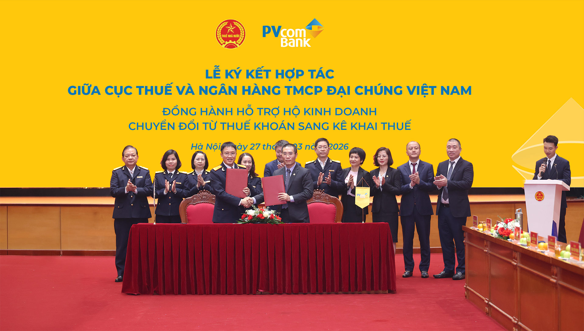 PVcomBank hợp t&aacute;c với Cục Thuế hỗ trợ hộ kinh doanh k&ecirc; khai thuế- Ảnh 1.
