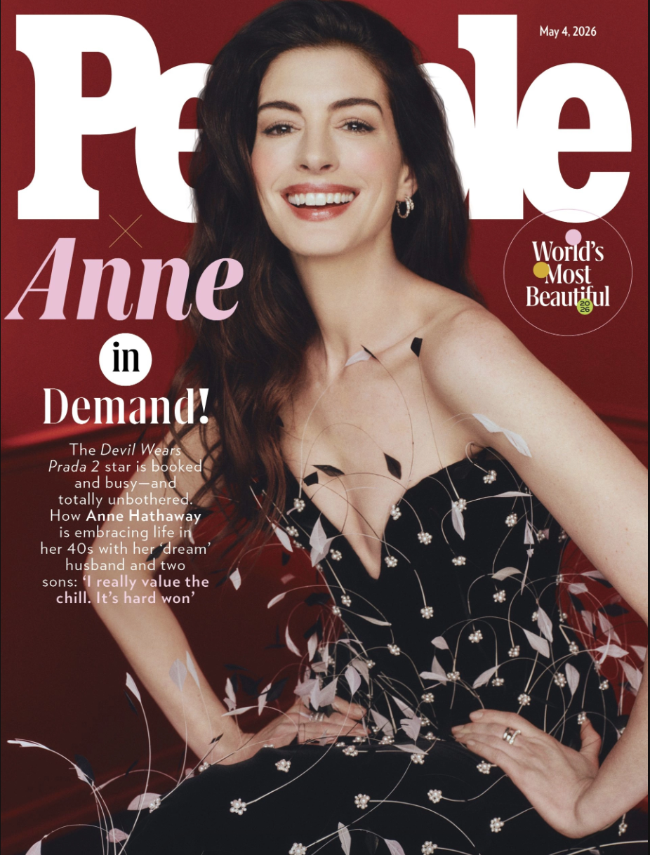 Minh tinh Anne Hathaway được vinh danh l&agrave; Người đẹp nhất thế giới năm 2026- Ảnh 1.