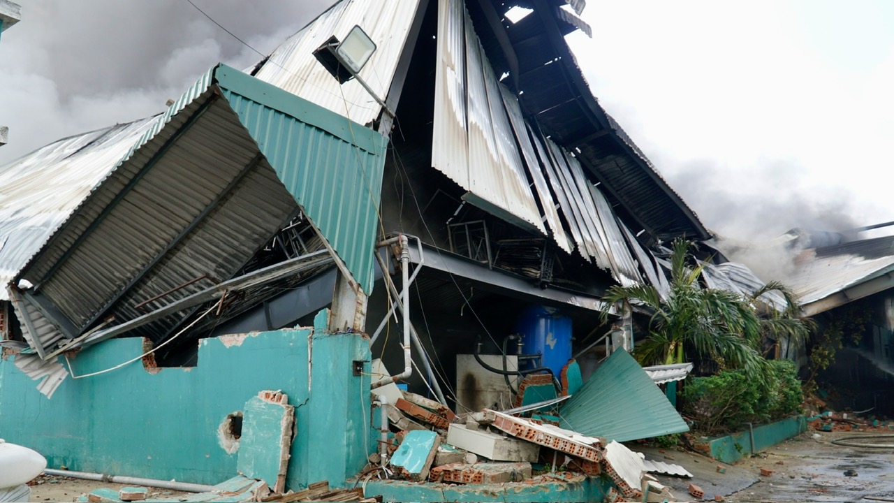 Gia Lai: Ch&aacute;y lớn tại hai doanh nghiệp trong Khu c&ocirc;ng nghiệp Nhơn Hội- Ảnh 7.