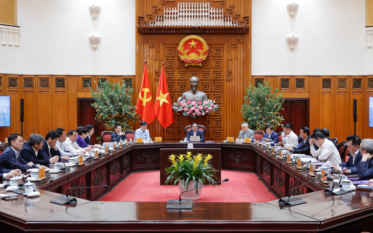 Thường trực Ch&iacute;nh phủ l&agrave;m việc với H&agrave; Nội về Quy hoạch tổng thể Thủ đ&ocirc; tầm nh&igrave;n 100 năm