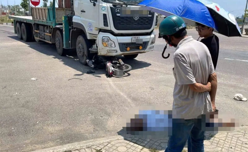 Hiện trường vụ tai nạn.