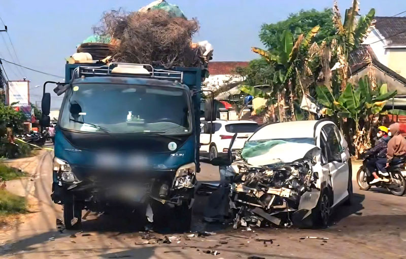 Hiện trường vụ TNGT.