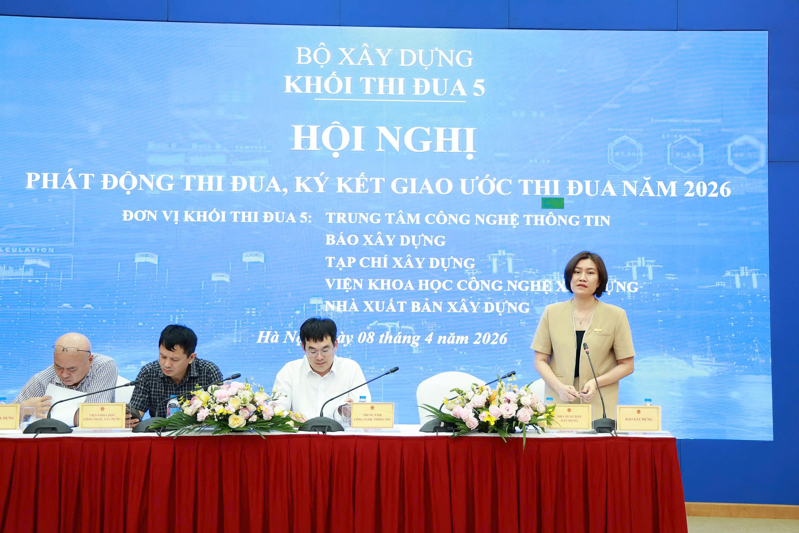Khối thi đua 5 Bộ X&acirc;y dựng k&yacute; giao ước, quyết t&acirc;m bứt ph&aacute; trong năm 2026- Ảnh 2.