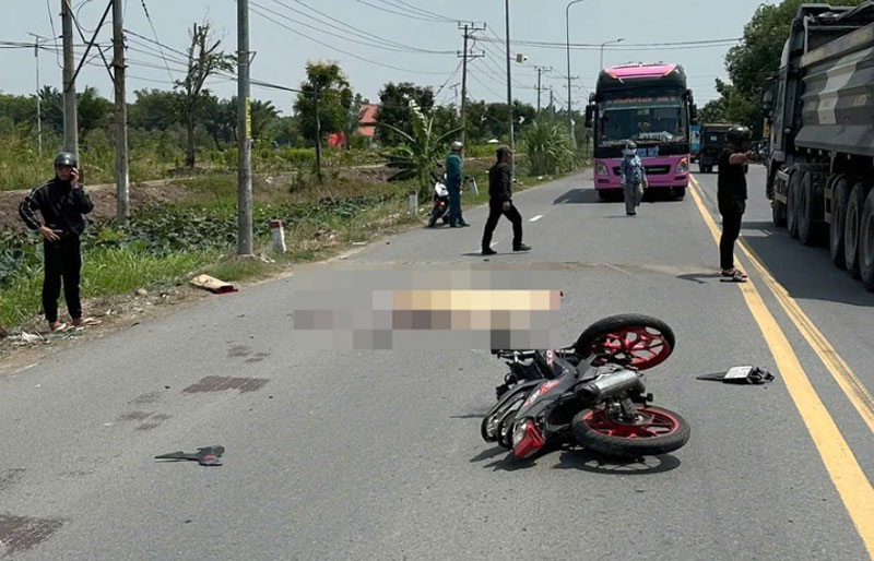 Hiện trường vụ tai nạn - Ảnh: CTV.