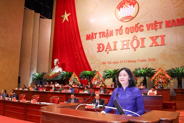 B&agrave; B&ugrave;i Thị Minh Ho&agrave;i t&aacute;i đắc cử Chủ tịch Ủy ban Trung ương MTTQ Việt Nam- Ảnh 2.