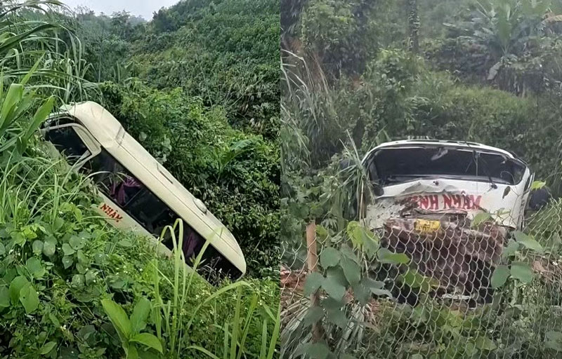 Hiện trường vụ tai nạn.