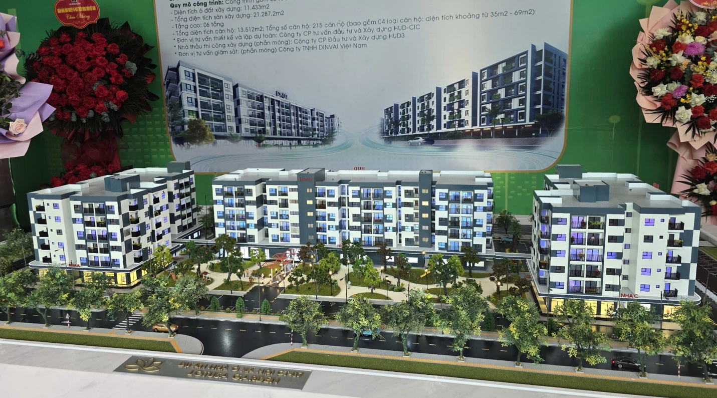 HUD mở bán nhà ở xã hội Violeta Garden và Lotusa Garden vào quý III/2026- Ảnh 1. HUD mở bán nhà ở xã hội Violeta Garden và Lotusa Garden vào quý III/2026- Ảnh 1.