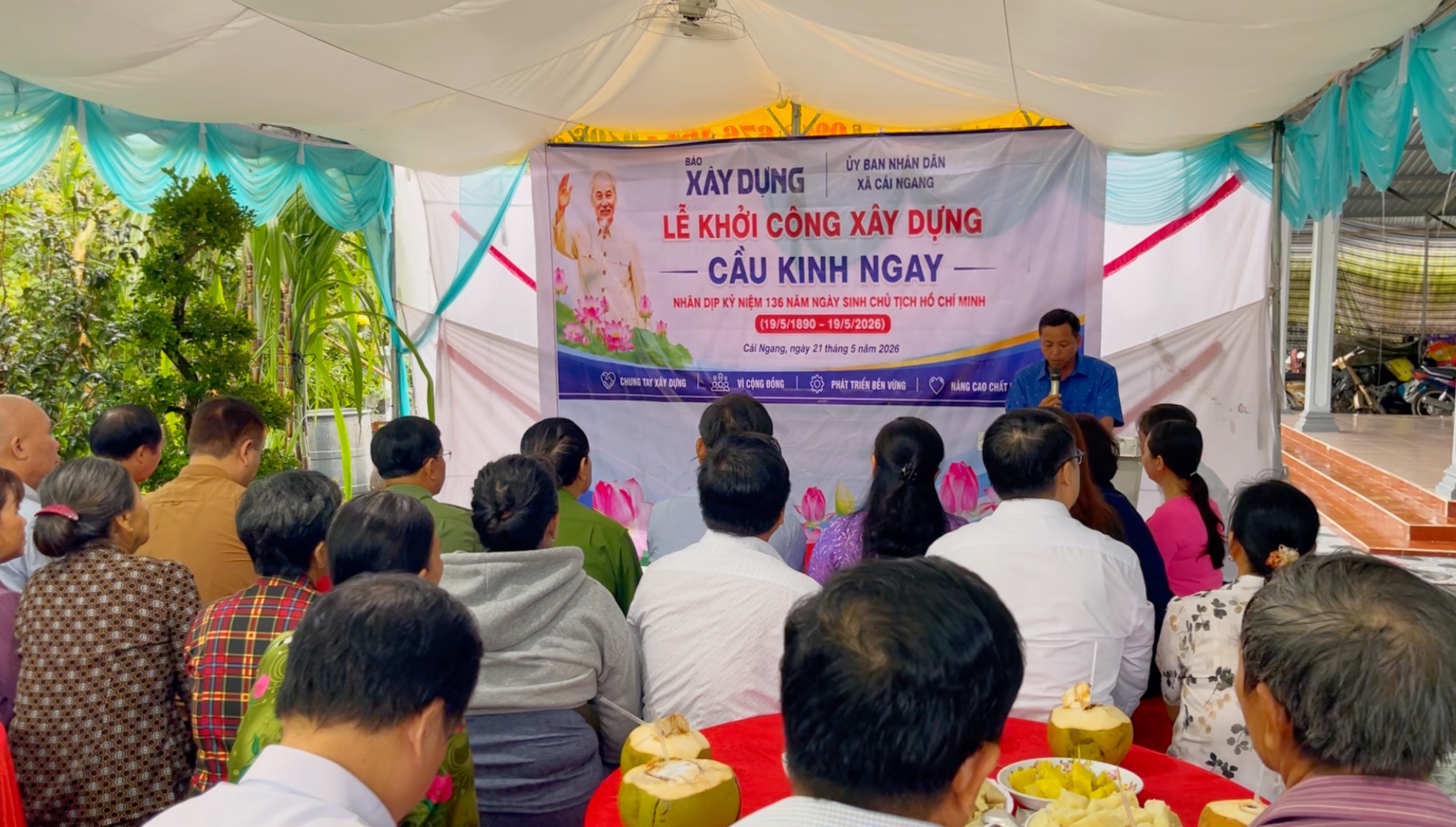 Vĩnh Long: Người d&acirc;n v&ugrave;ng c&ugrave; lao vui mừng ng&agrave;y khởi c&ocirc;ng cầu Kinh Ngay- Ảnh 1.