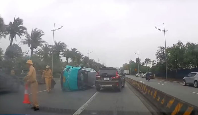 Hiện trường vụ tai nạn.