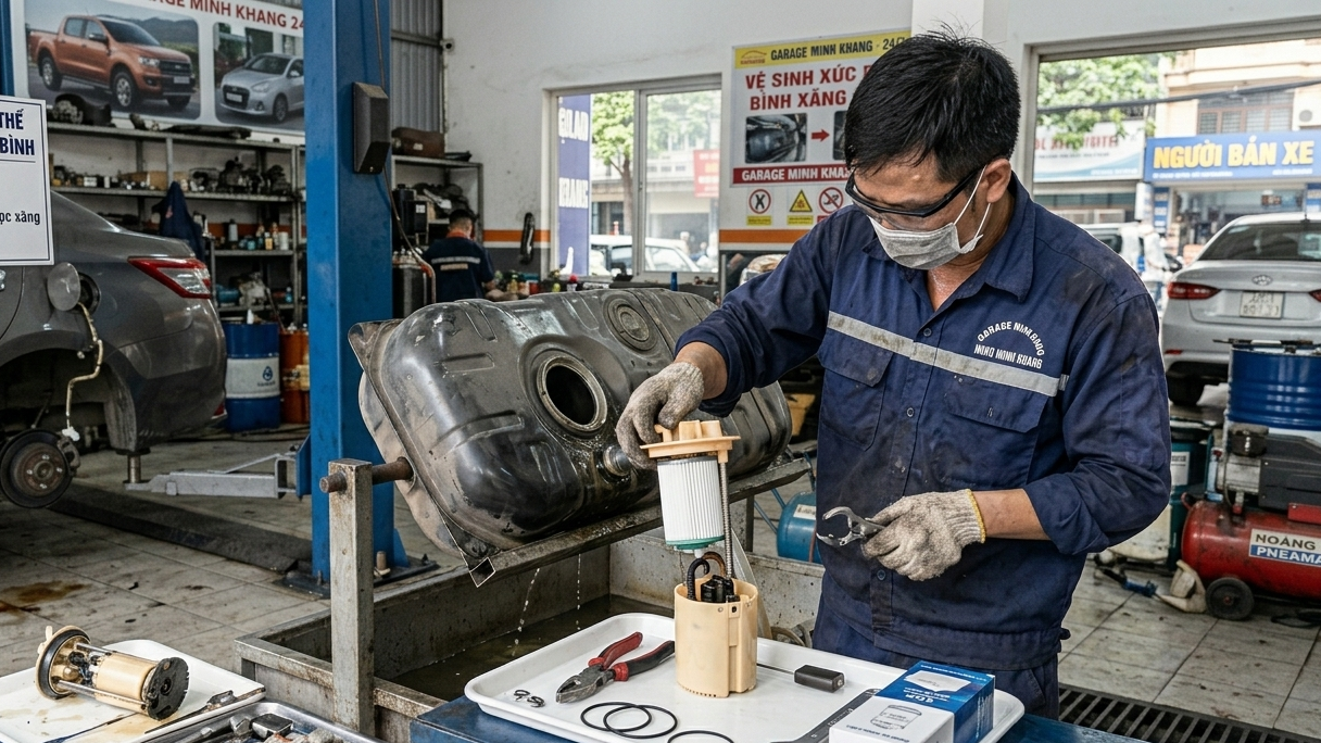 Chủ xe đi xúc rửa bình nhiên liệu vì lo xăng E10 gây tắc kim phun- Ảnh 2. Chủ xe đi xúc rửa bình nhiên liệu vì lo xăng E10 gây tắc kim phun- Ảnh 2.