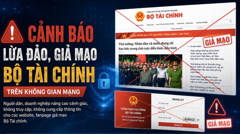 Cảnh b&aacute;o lừa đảo, giả mạo Bộ T&agrave;i ch&iacute;nh tr&ecirc;n kh&ocirc;ng gian mạng- Ảnh 1.