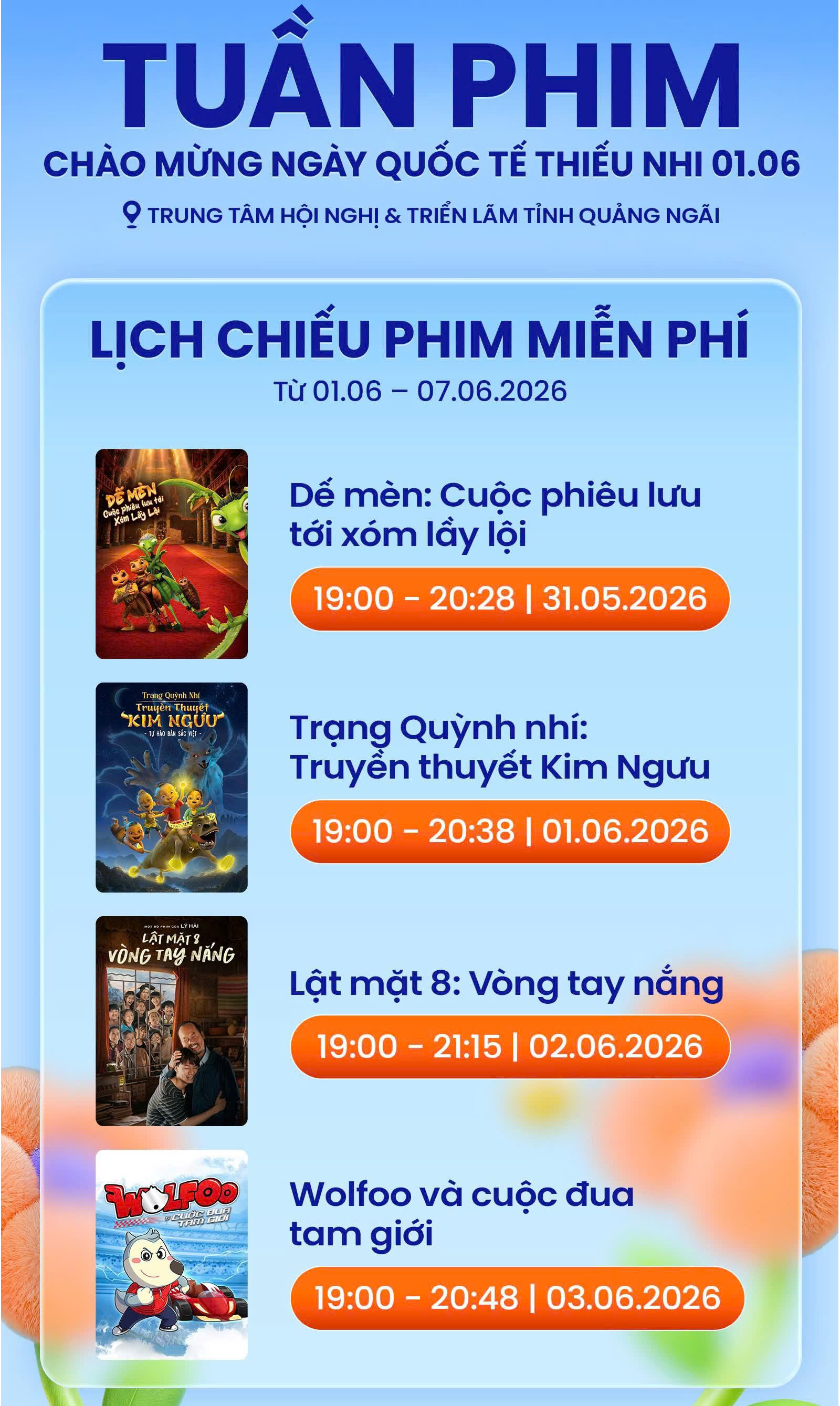 Chiếu miễn ph&iacute; h&agrave;ng chục bộ phim tại Tuần phim ch&agrave;o mừng ng&agrave;y Quốc tế Thiếu nhi 1/6- Ảnh 2.