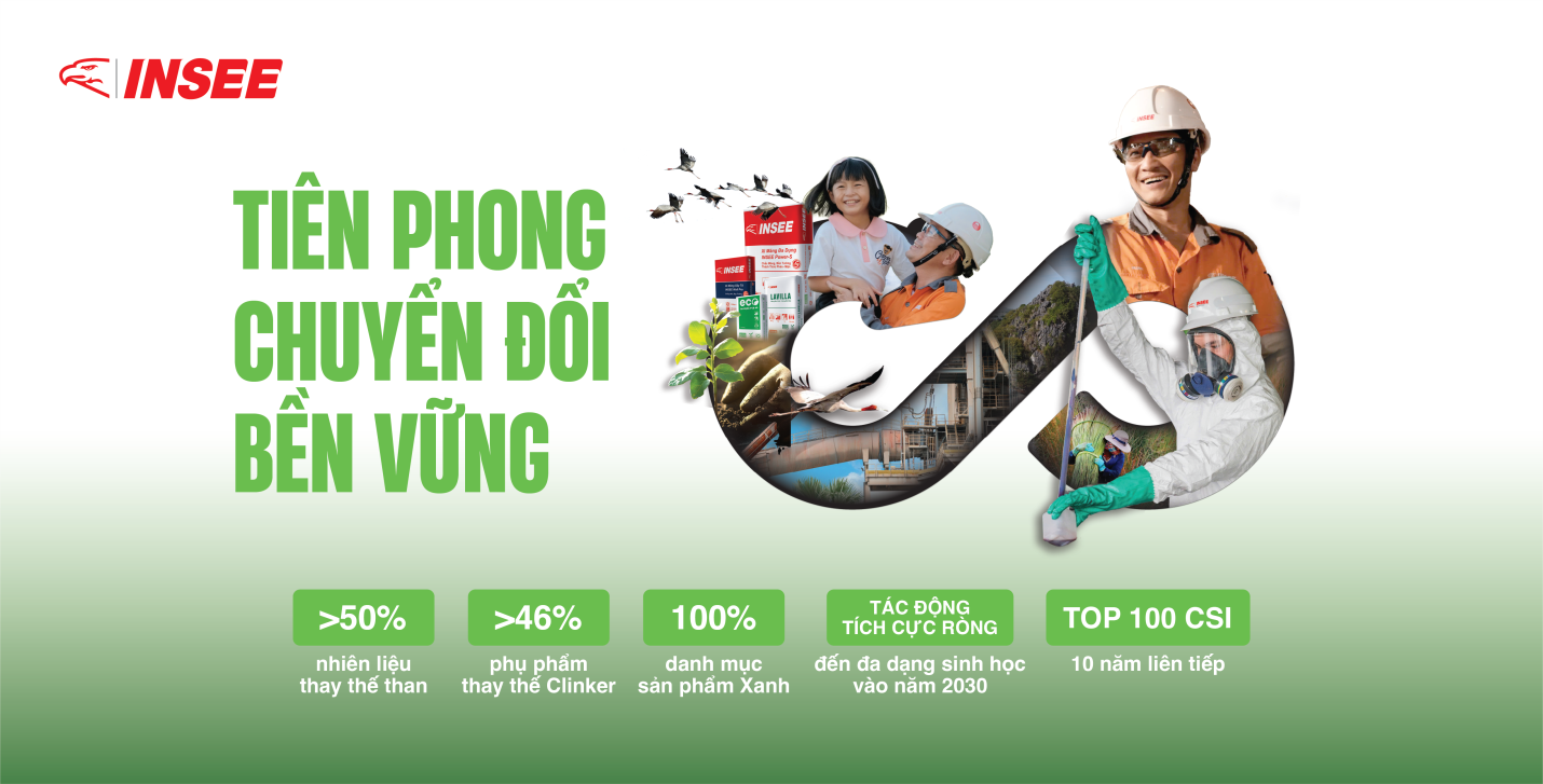 INSEE Việt Nam ki&ecirc;n tr&igrave; theo đuổi mục ti&ecirc;u kiến tạo gi&aacute; trị l&acirc;u d&agrave;i cho nền kinh tế, m&ocirc;i trường v&agrave; cộng đồng.