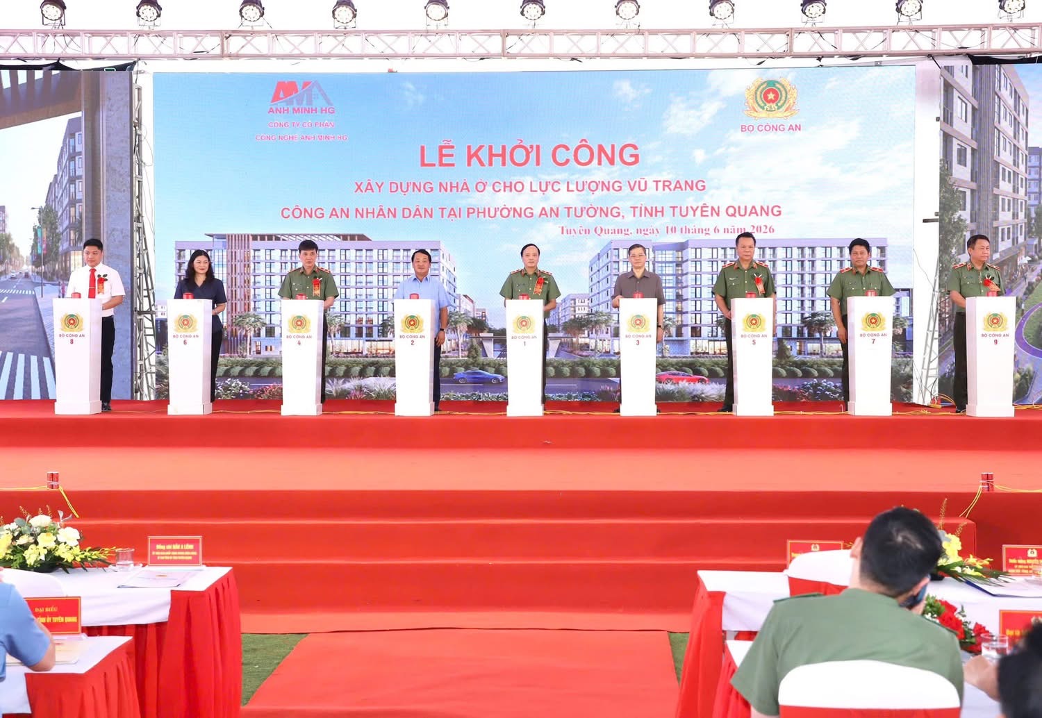 Tuyên Quang: Khởi công dự án nhà ở cho lực lượng Công an nhân dân- Ảnh 1.
