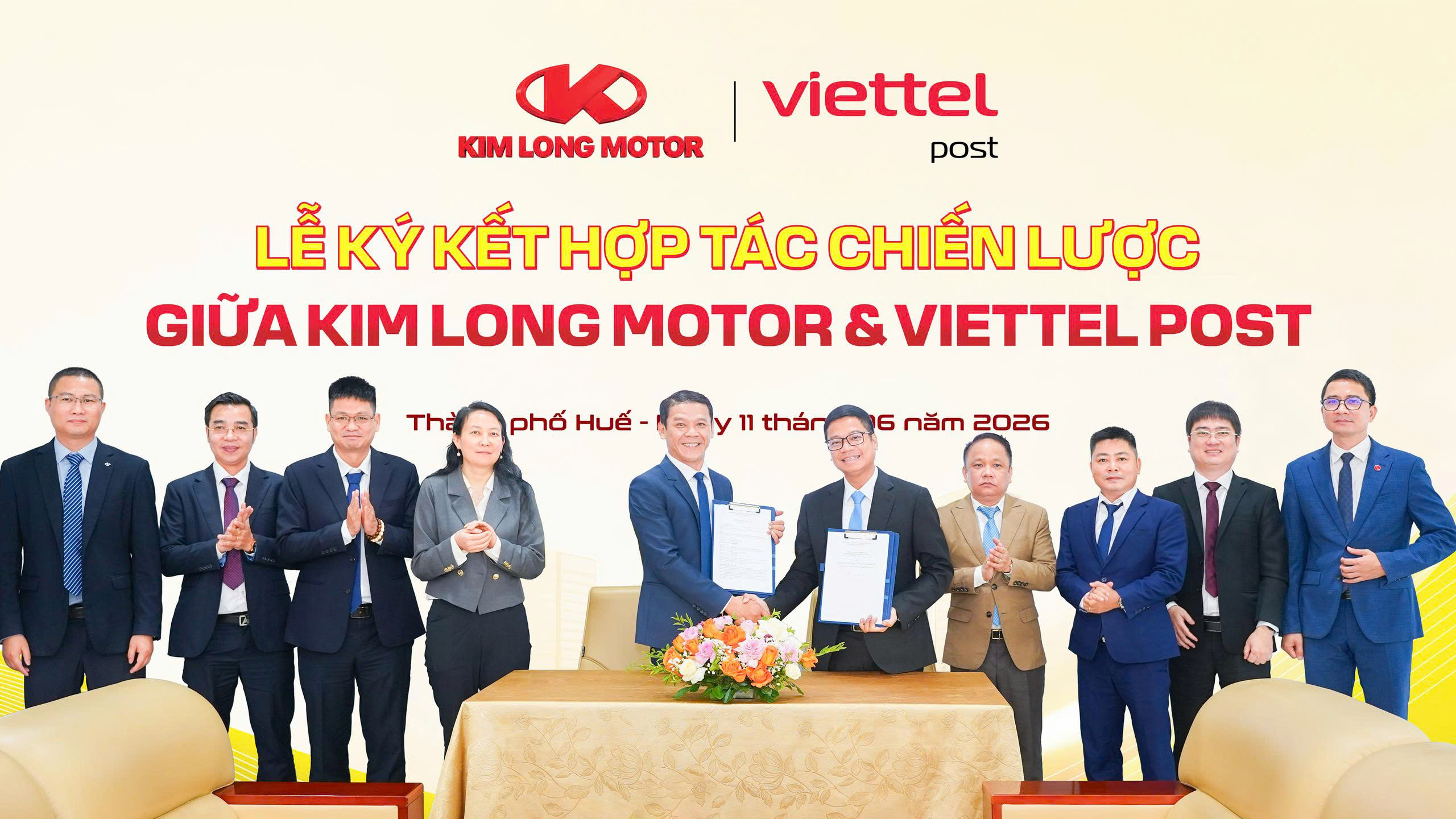 KIM LONG MOTOR v&agrave; VIETTEL POST bắt tay chiến lược, th&uacute;c đẩy hệ sinh th&aacute;i vận tải xanh- Ảnh 2.