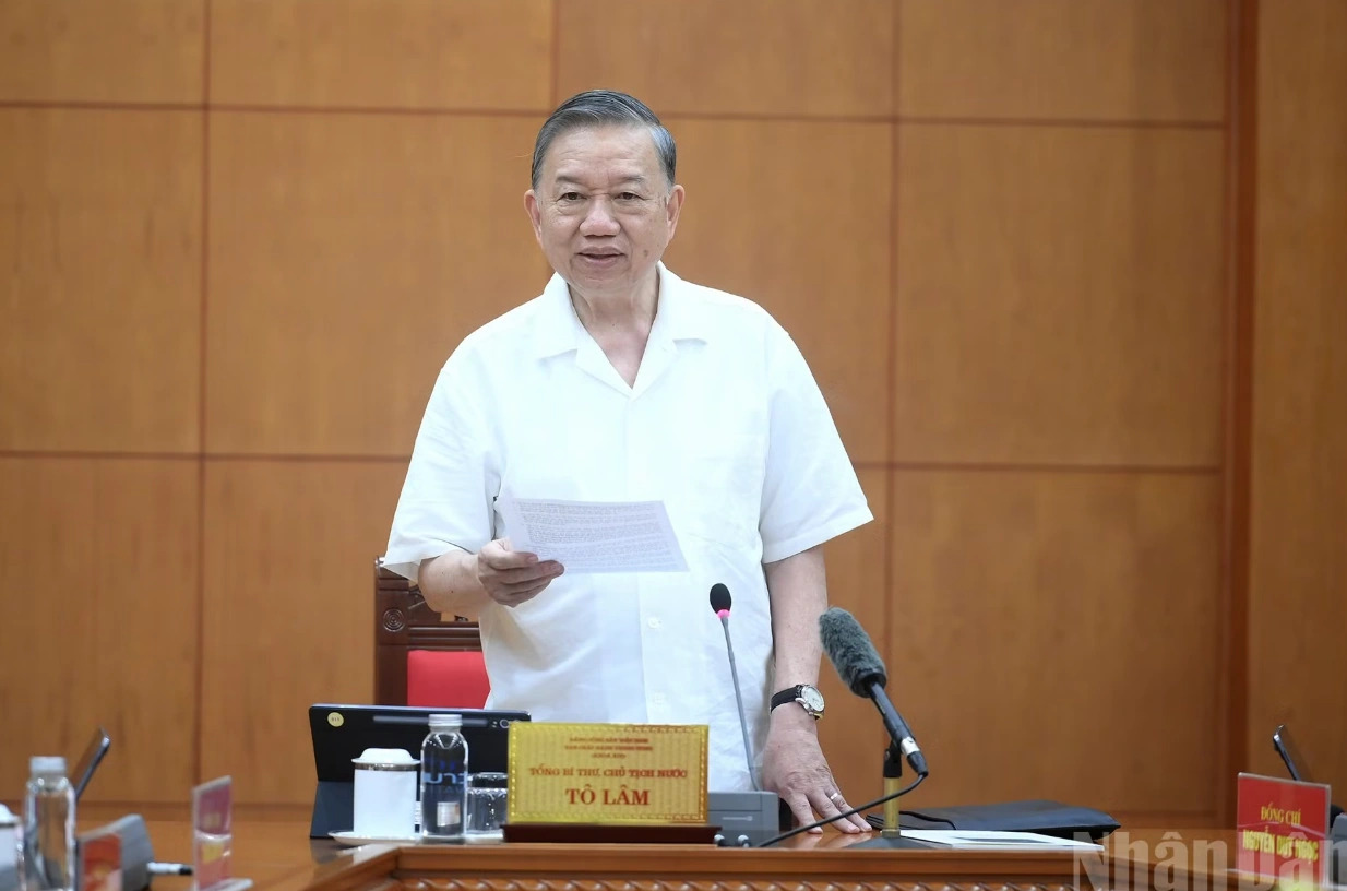 Ph&aacute;t biểu kết luận của Tổng B&iacute; thư, Chủ tịch nước T&ocirc; L&acirc;m tại cuộc họp Ban chỉ đạo tổng kết 100 năm Đảng l&atilde;nh đạo c&aacute;ch mạng Việt Nam - Ảnh 1.