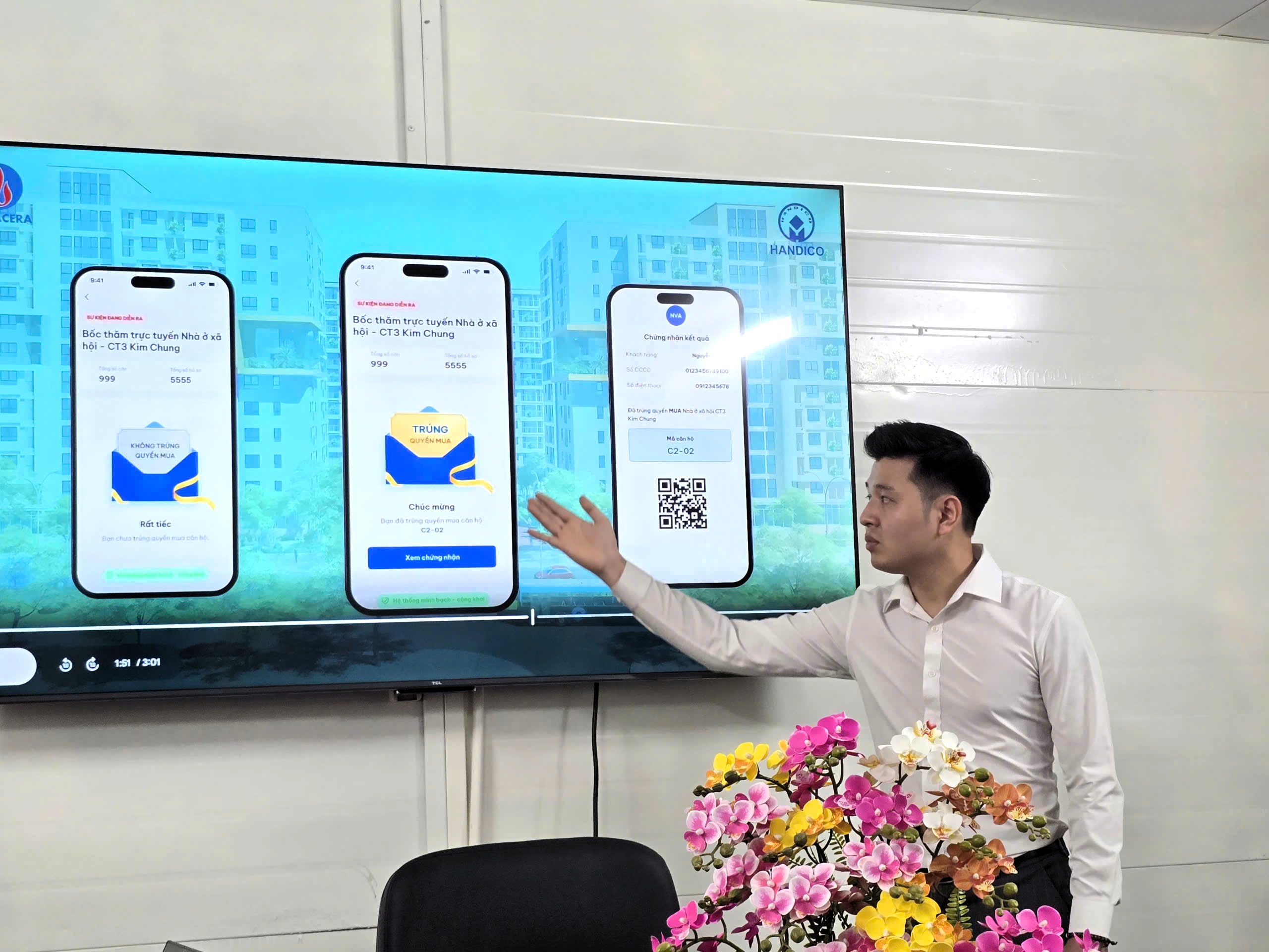 Trung tâm An ninh mạng Quốc gia giám sát chương trình bốc thăm nhà ở xã hội CT3 Kim Chung - Ảnh 3.