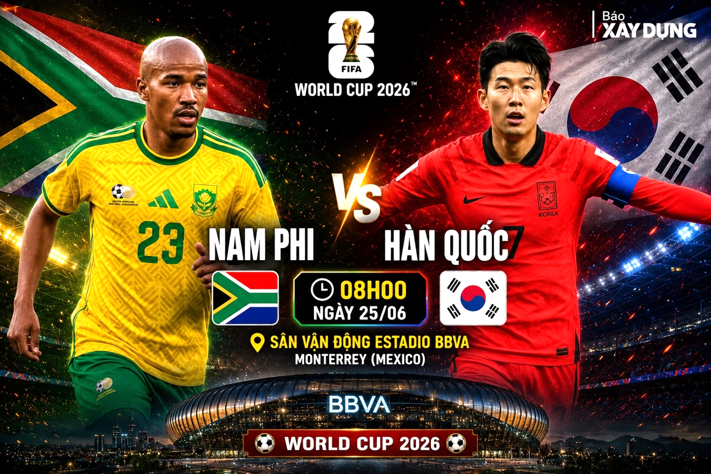 Nhận định v&agrave; dự đo&aacute;n tỷ số Nam Phi vs H&agrave;n Quốc World Cup 2026 - Ảnh 1.