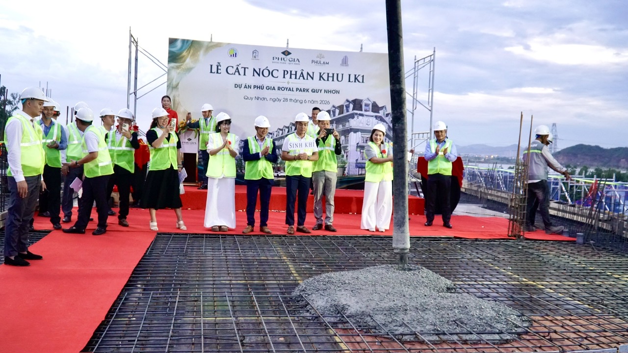 Gia Lai: Cất n&oacute;c ph&acirc;n khu đầu ti&ecirc;n tại dự &aacute;n Ph&uacute; Gia Royal Park Quy Nhơn - Ảnh 3.