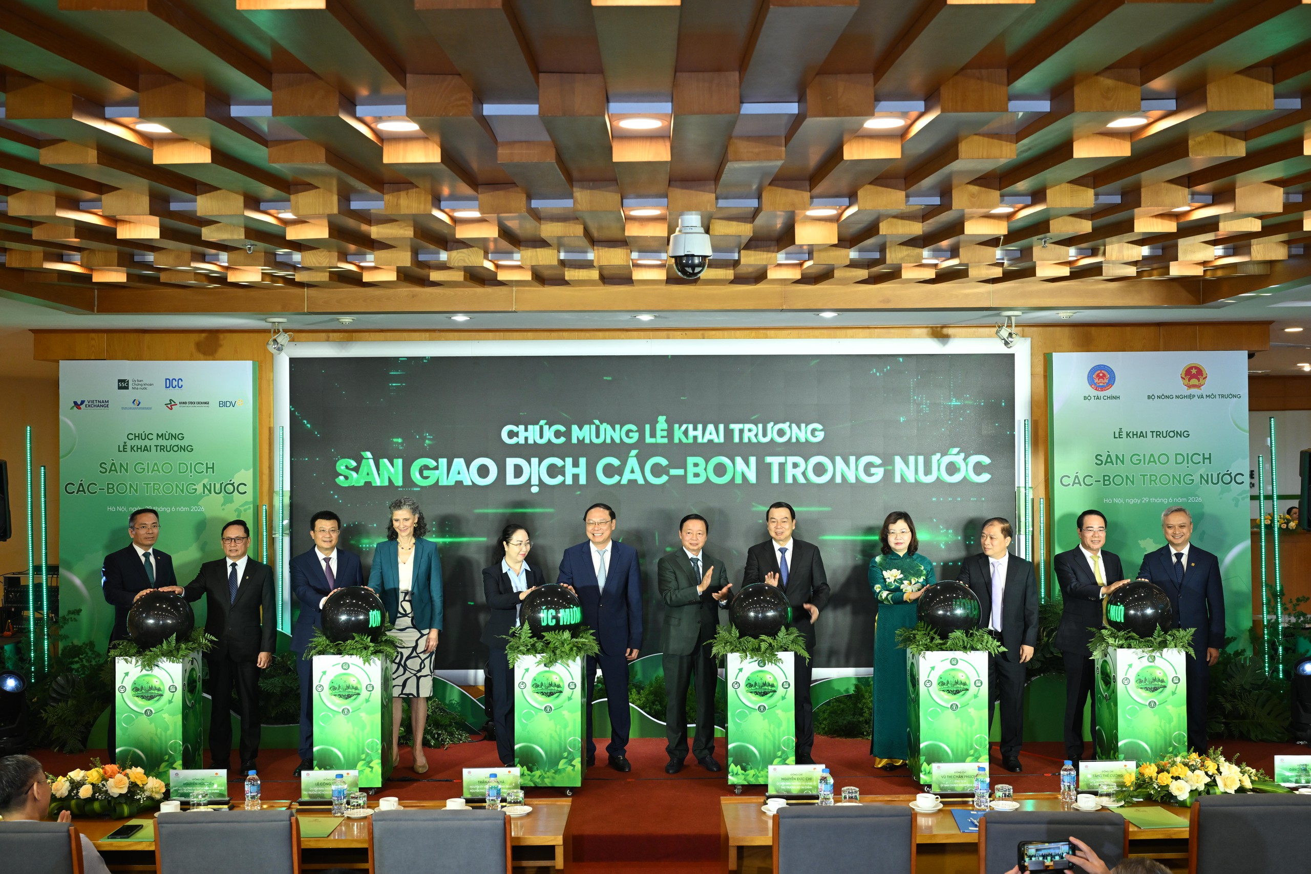 BIDV phối hợp vận hành khai tương hệ thống giao dịch các-bon - Ảnh 1.
