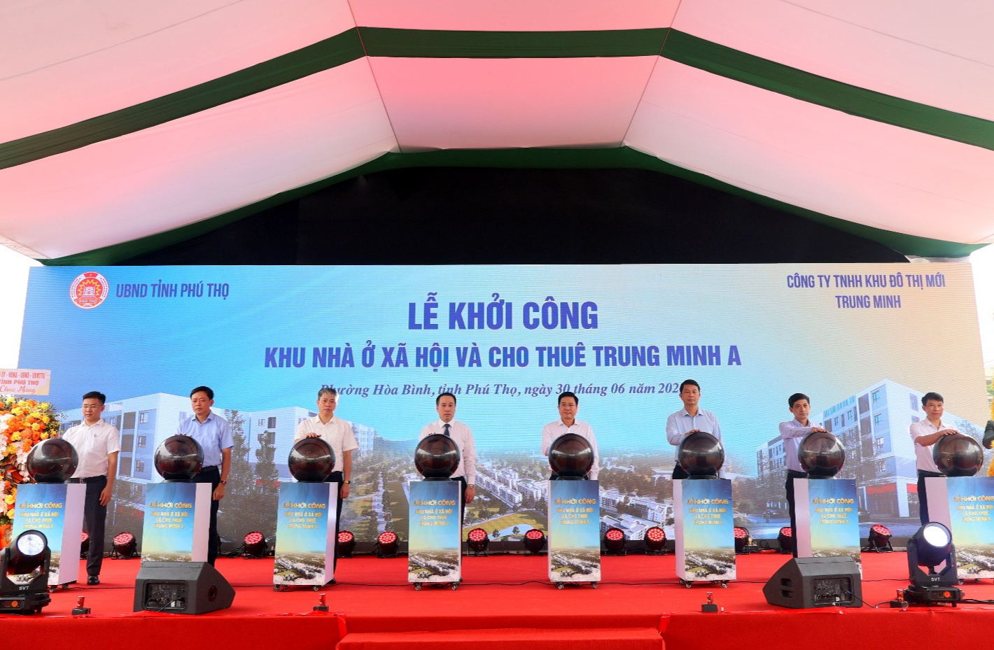 Ph&uacute; Thọ khởi c&ocirc;ng khu nh&agrave; ở x&atilde; hội quy m&ocirc; hơn 6,2ha tại phường H&ograve;a B&igrave;nh - Ảnh 1.