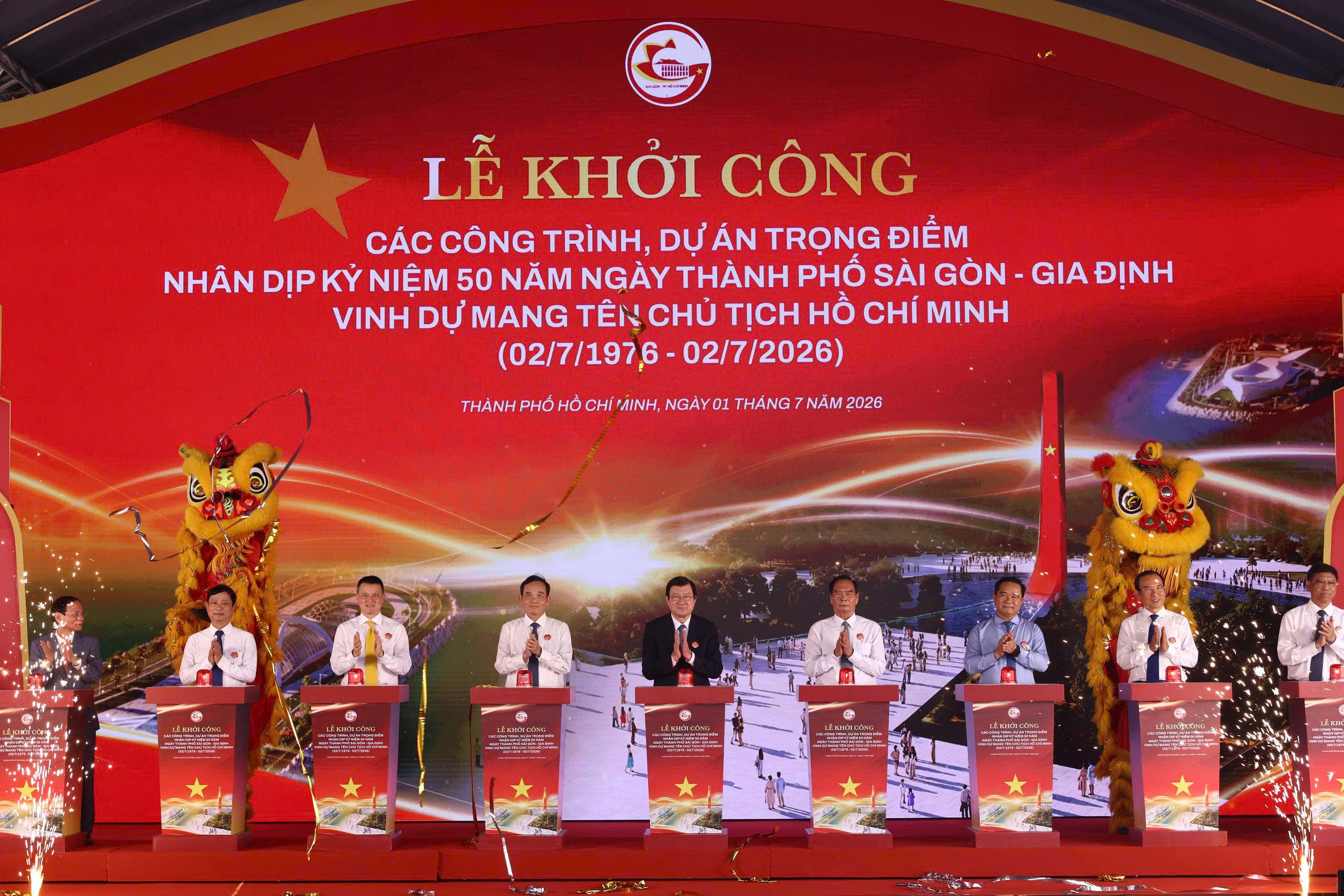 TP.HCM khởi c&ocirc;ng đồng loạt 8 dự &aacute;n trọng điểm hơn 253.000 tỷ đồng dịp 50 năm mang t&ecirc;n B&aacute;c - Ảnh 1.