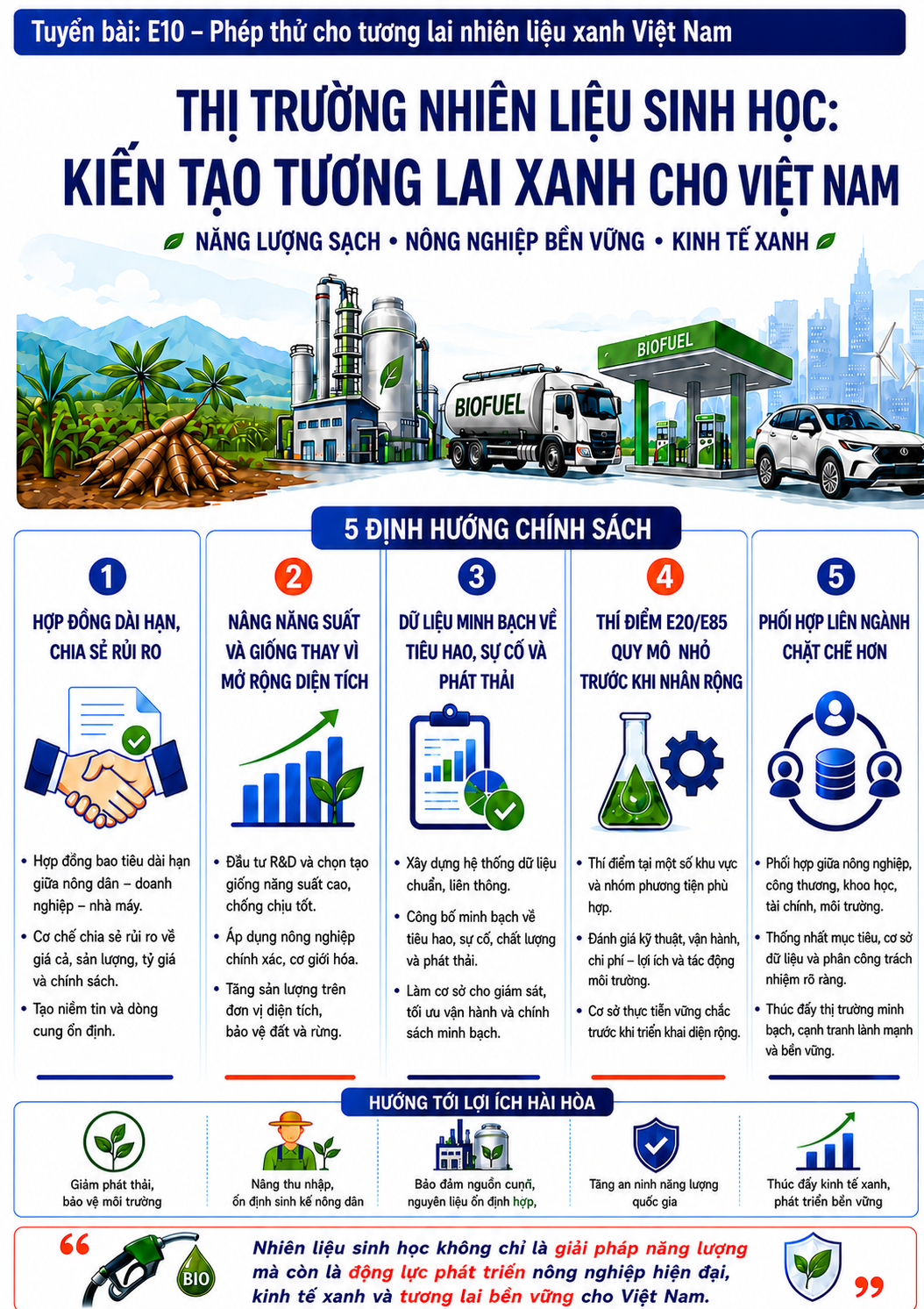 B&agrave;i cuối - Nhi&ecirc;n liệu sinh học Việt Nam: Từ ch&iacute;nh s&aacute;ch mở đường đến sức sống thị trường - Ảnh 3.