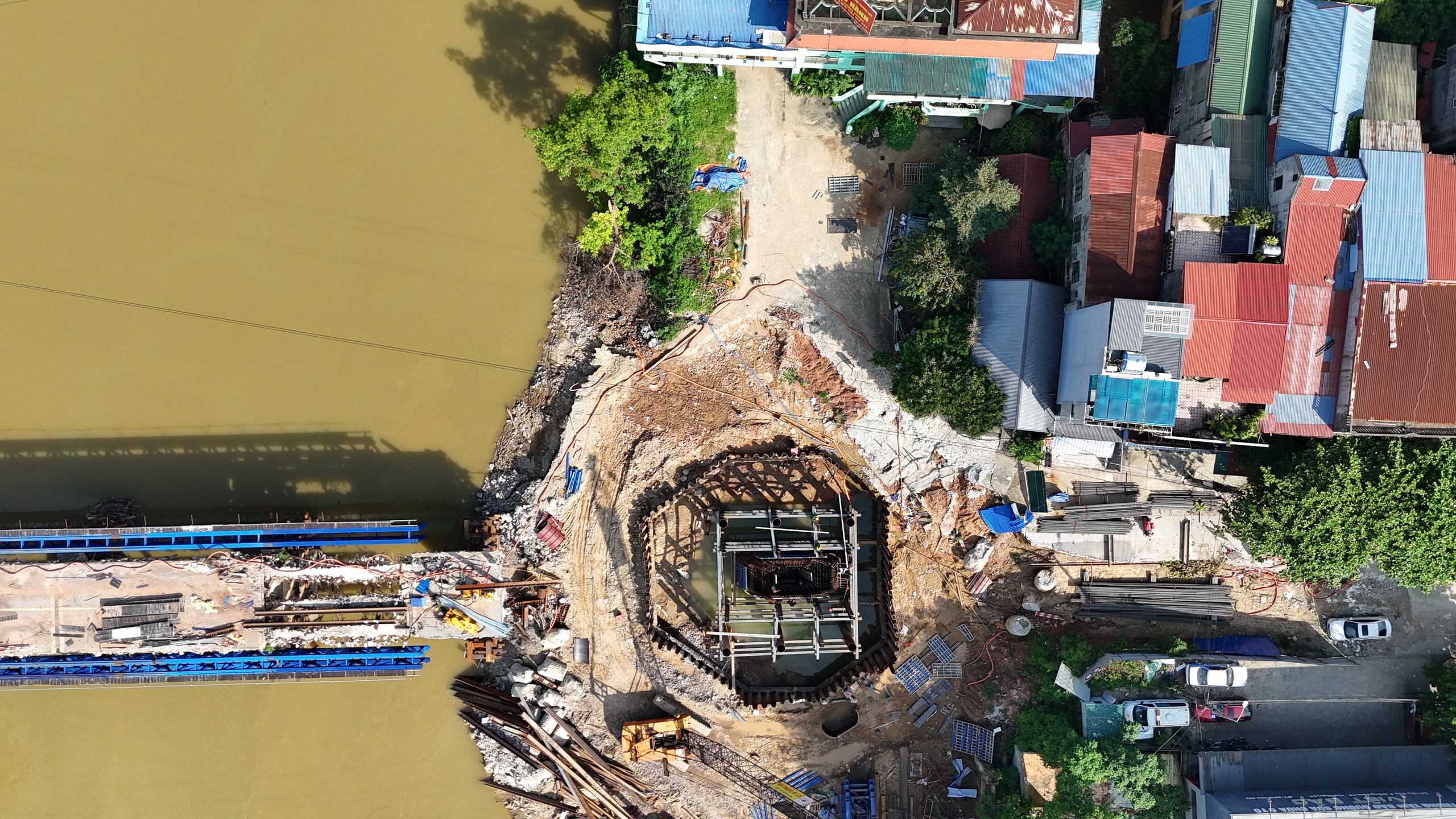 Vượt kh&oacute; bảo đảm tiến độ thi c&ocirc;ng cầu Gia Bảy tại Th&aacute;i Nguy&ecirc;n - Ảnh 5.