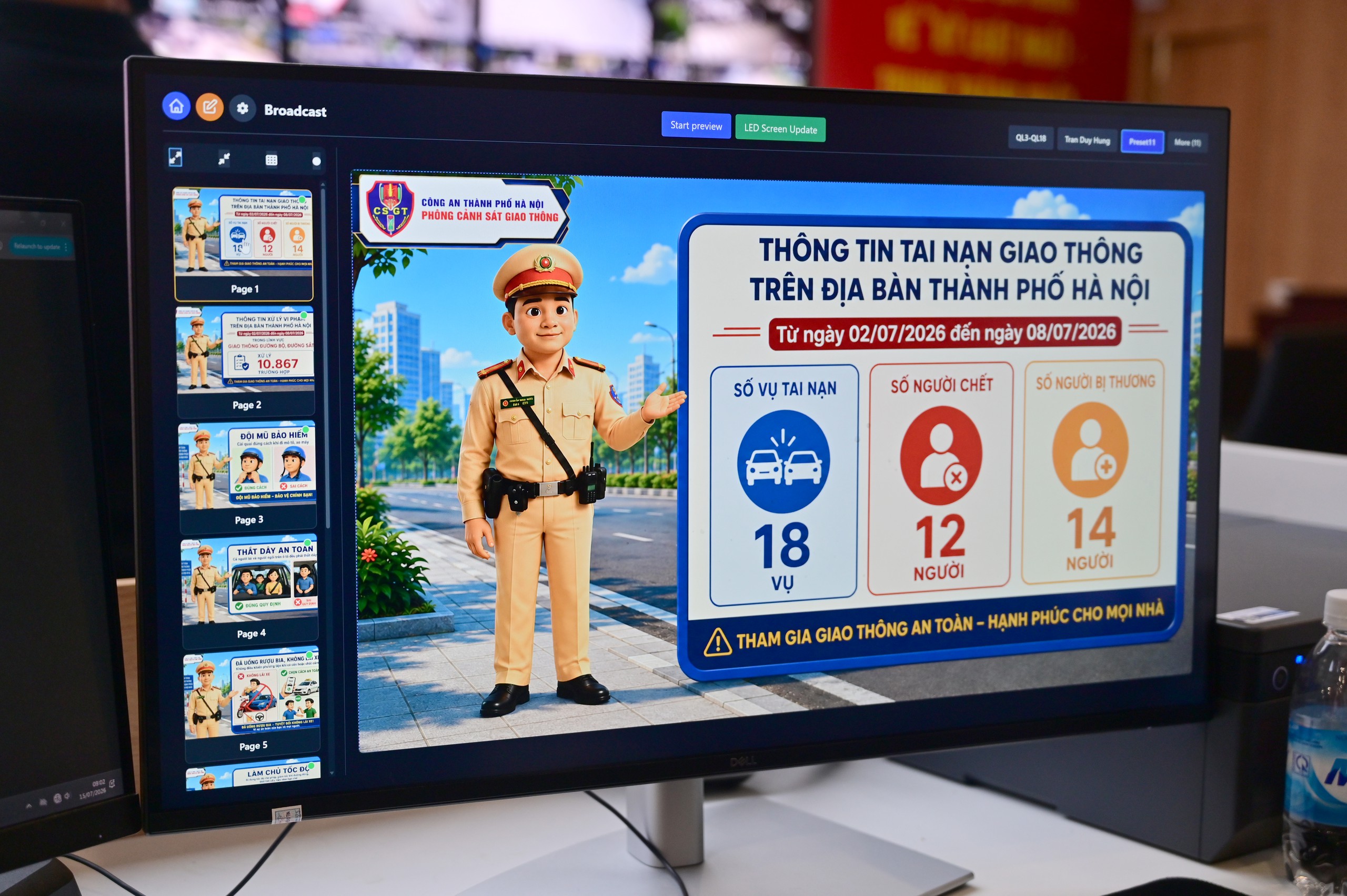 Cận cảnh hệ thống giao th&ocirc;ng th&ocirc;ng minh, ứng dụng AI của C&ocirc;ng an H&agrave; Nội vận h&agrave;nh từ 15/7 - Ảnh 6.