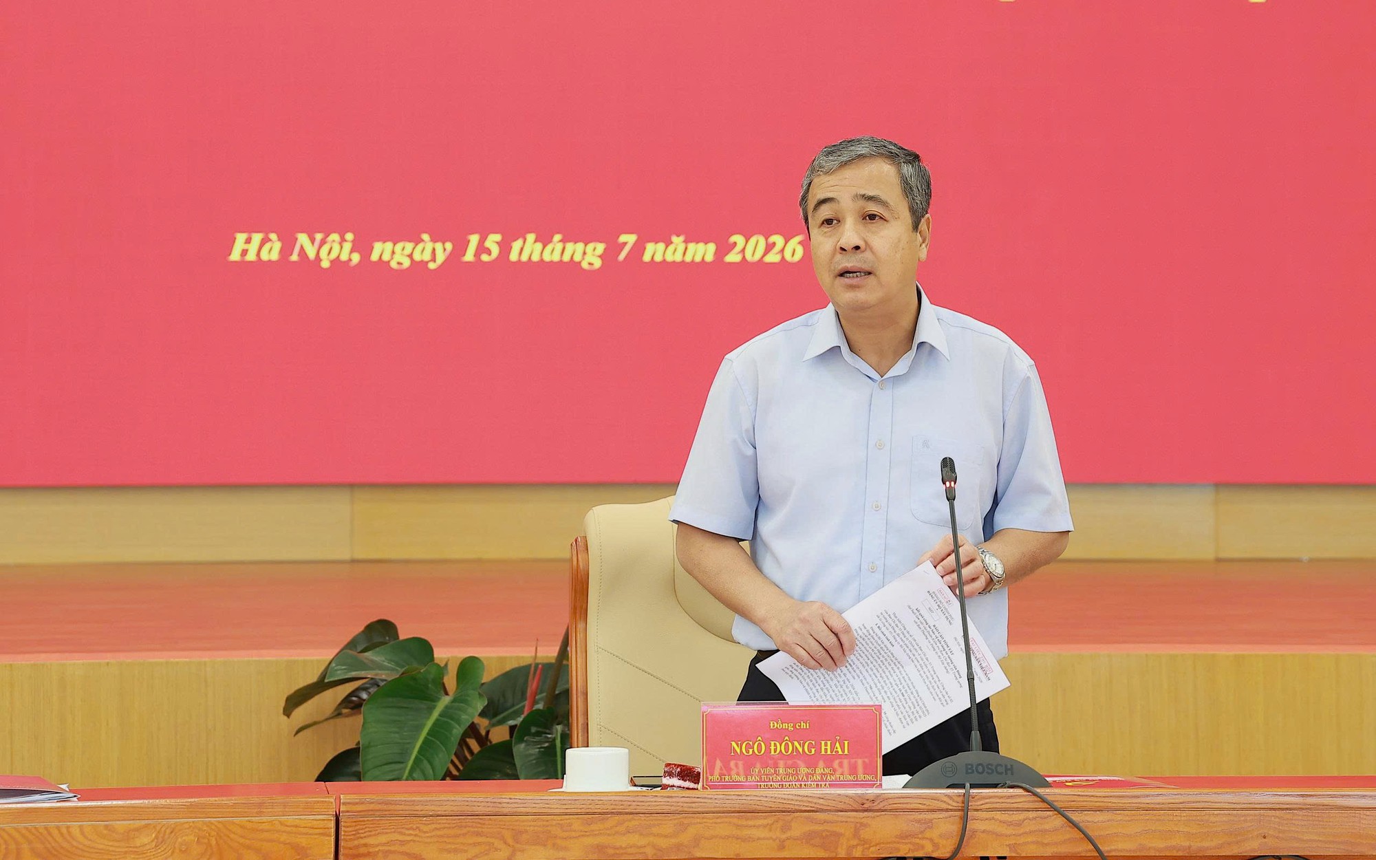 Ban Thường vụ Đảng ủy Bộ Xây dựng họp thường kỳ tháng 7/2026 - Ảnh 3.