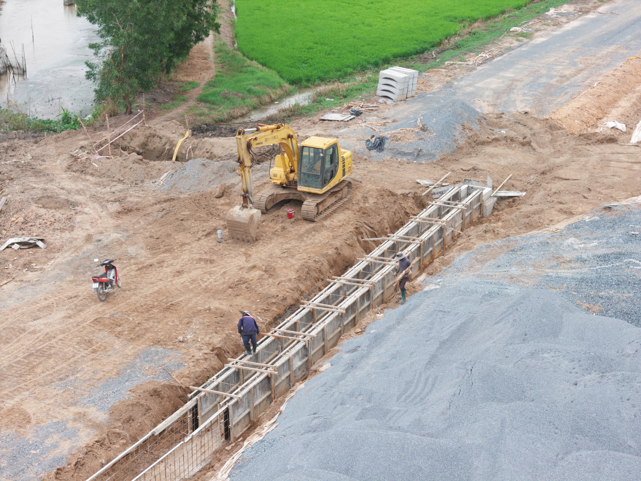 Toàn cảnh Vành đai 3 TP.HCM qua Củ Chi sau hơn 3 năm thi công - Ảnh 6.