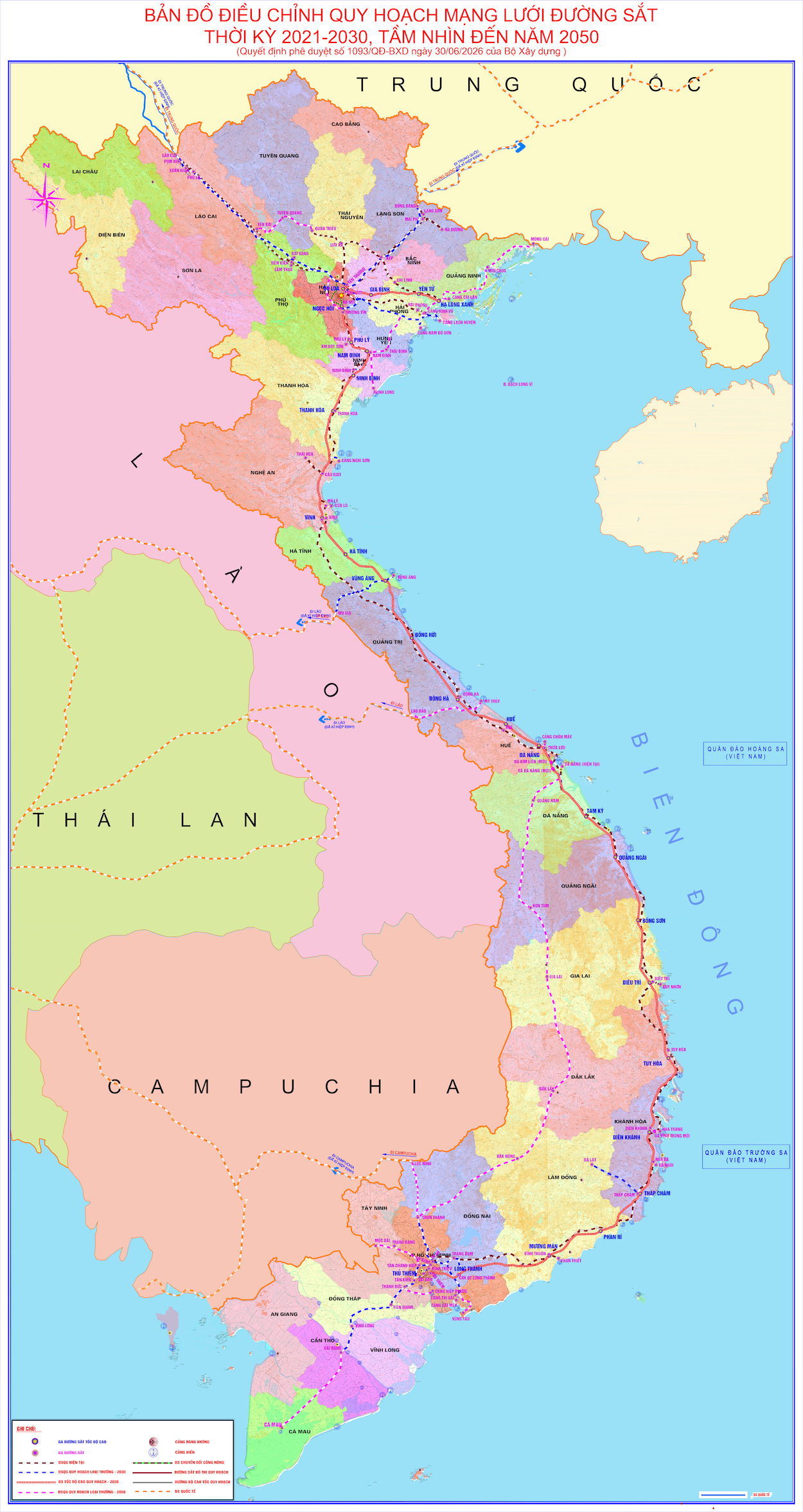 Điều chỉnh quy hoạch mạng lưới đường sắt đến năm 2050, xây dựng mới 16 tuyến - Ảnh 1.