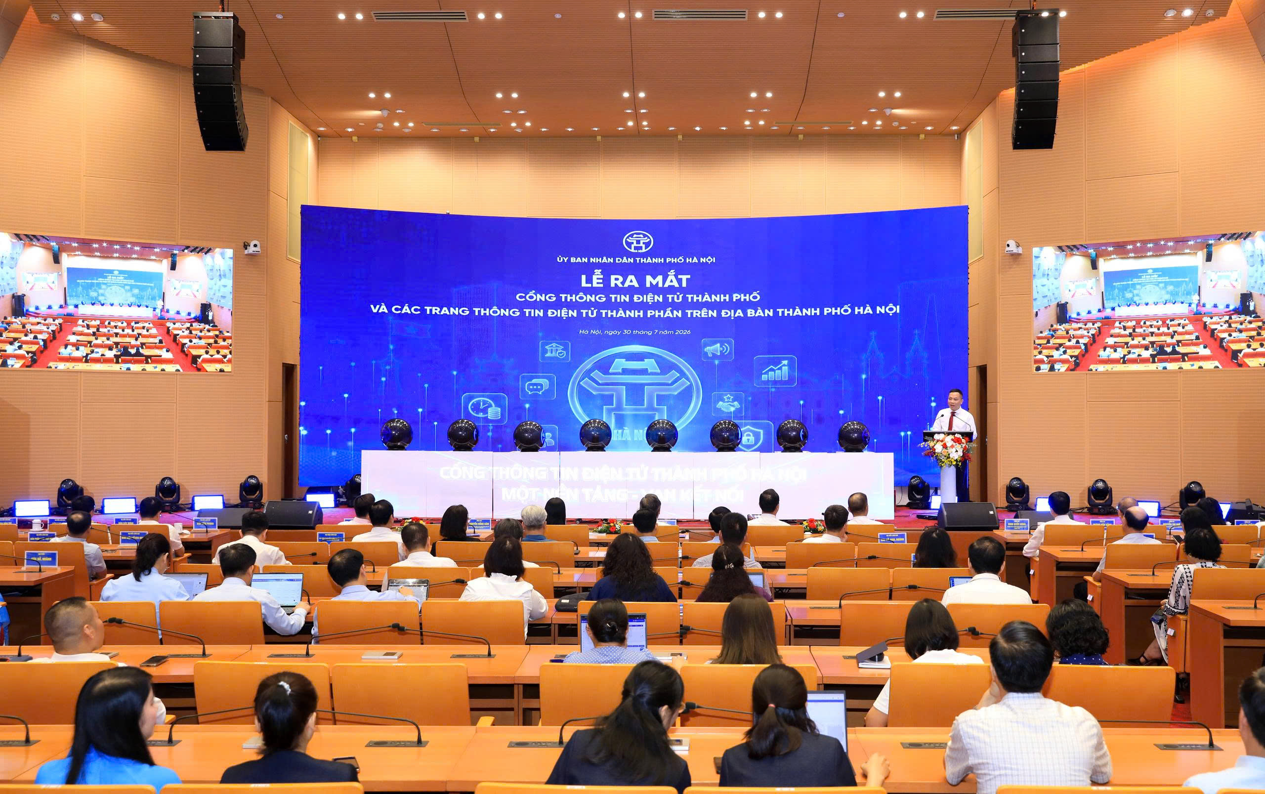 H&agrave; Nội ra mắt nền tảng Cổng Th&ocirc;ng tin điện tử d&ugrave;ng chung, kết nối 140 trang th&ocirc;ng tin - Ảnh 1.