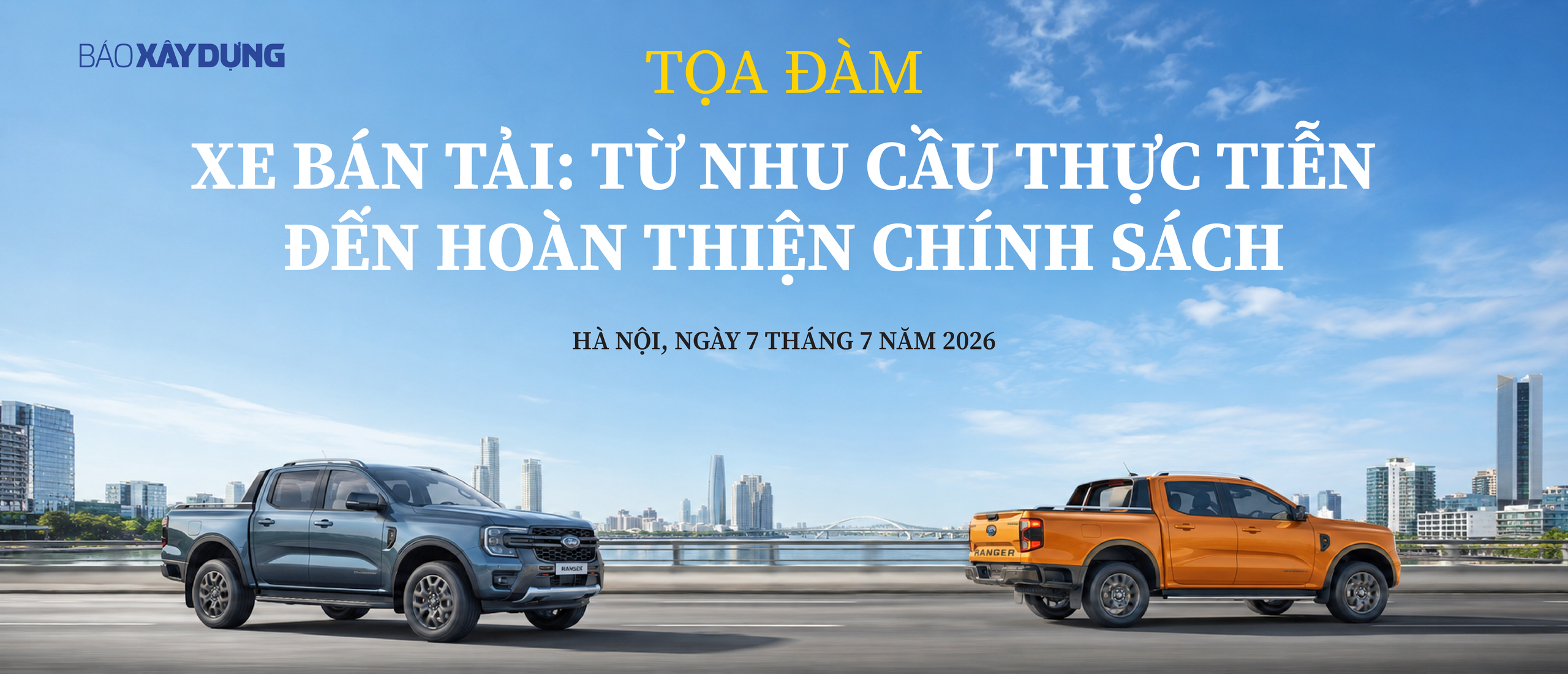 Báo Xây dựng tổ chức tọa đàm về chính sách mới đối với xe bán tải - Ảnh 1.
