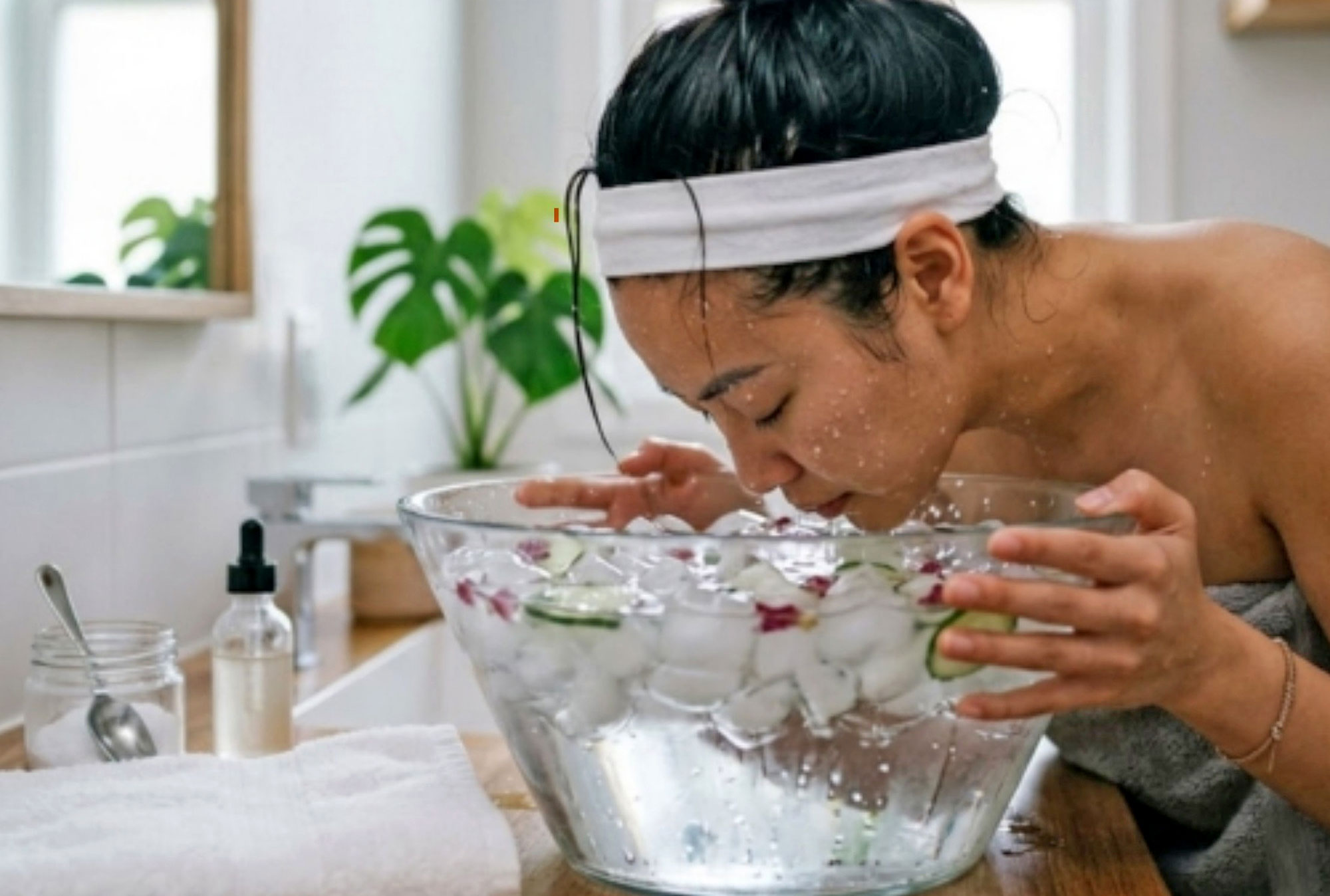 Cẩn trọng làm đẹp da bằng nước đá lạnh - Ảnh 1.