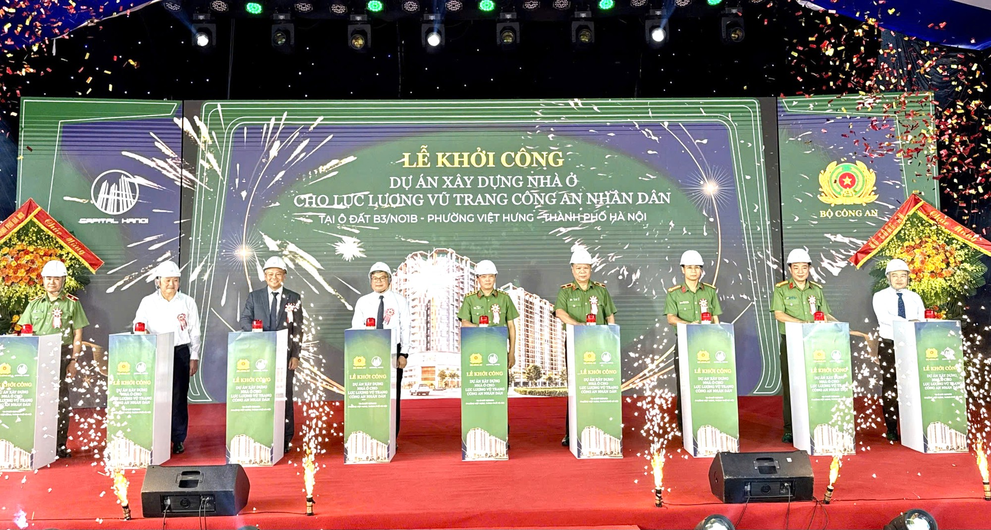 Khởi công Dự án khu nhà ở cho lực lượng Công an nhân dân tại Hà Nội - Ảnh 1.