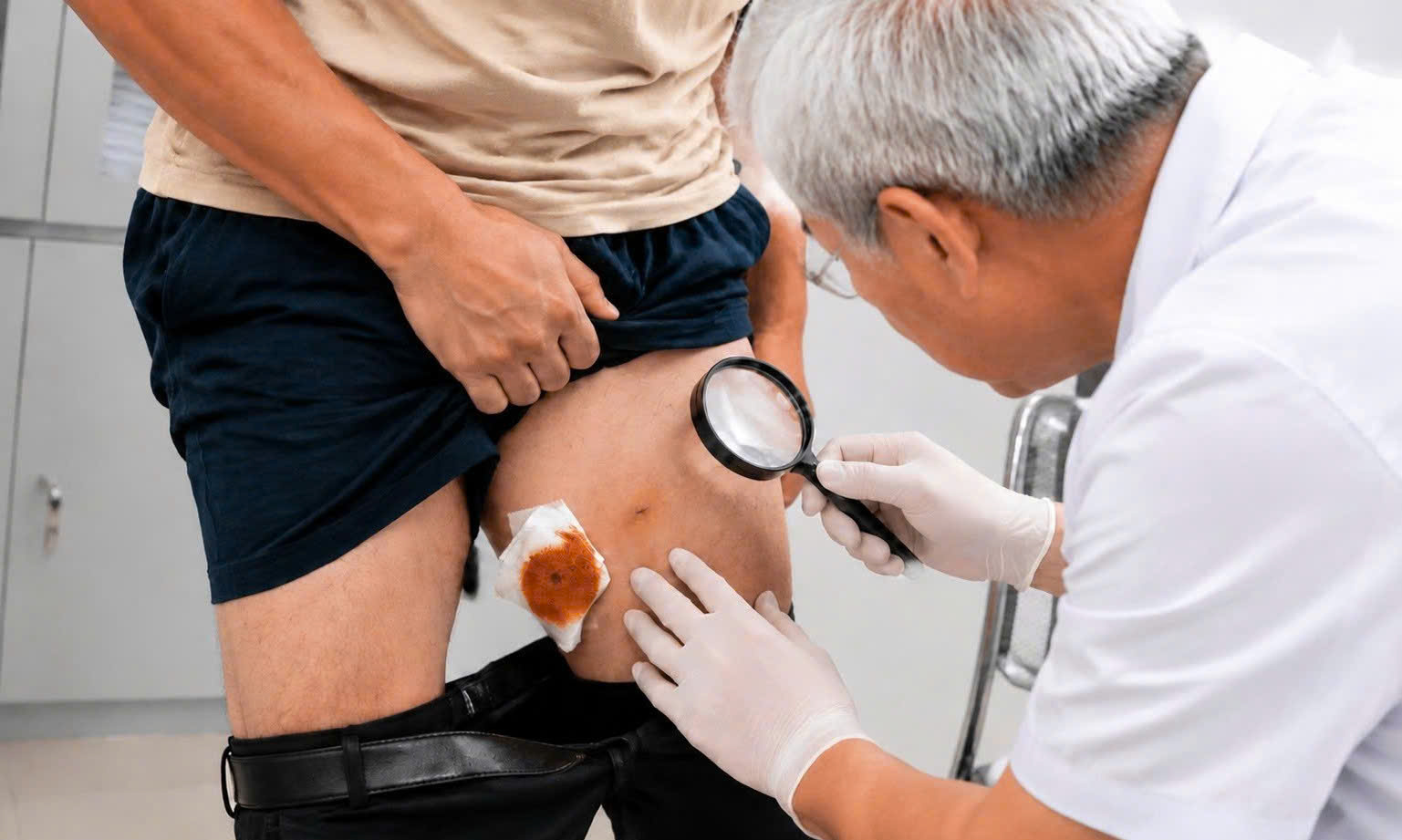 Sau tắm suối nam trung ni&ecirc;n nhiễm ấu tr&ugrave;ng s&aacute;n nh&aacute;i hiếm gặp - Ảnh 1.