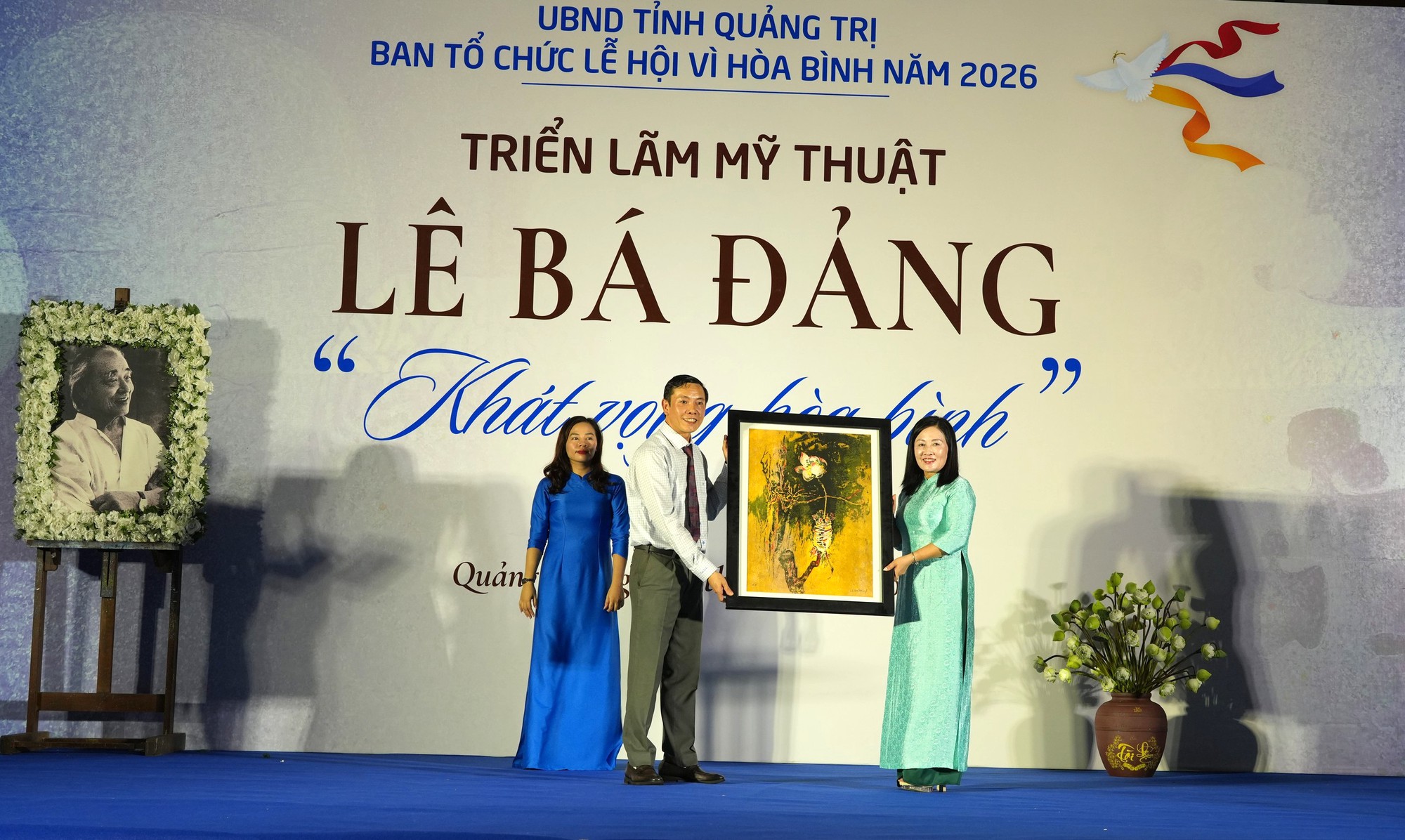 Quảng Trị: Khai mạc triển lãm “Lê Bá Đảng - Khát vọng Hòa bình” - Ảnh 4.