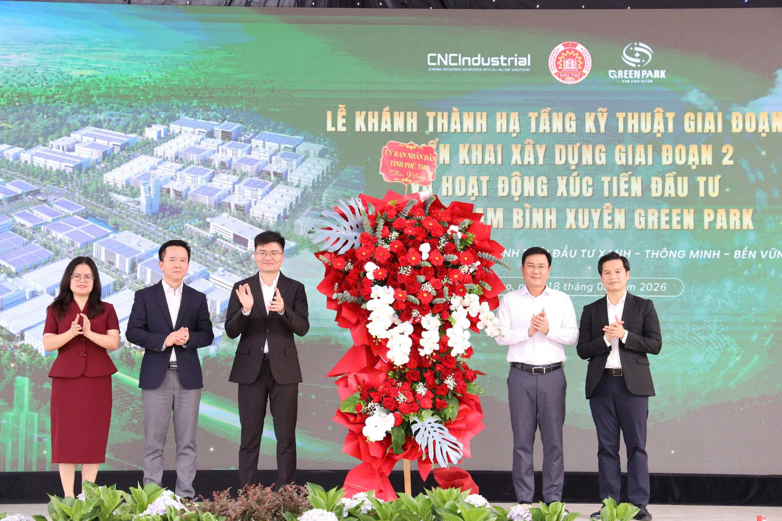 Tập đo&agrave;n CNCTech ho&agrave;n th&agrave;nh hạ tầng giai đoạn 1 KCN xanh, th&ocirc;ng minh tại tỉnh Ph&uacute; Thọ - Ảnh 3.