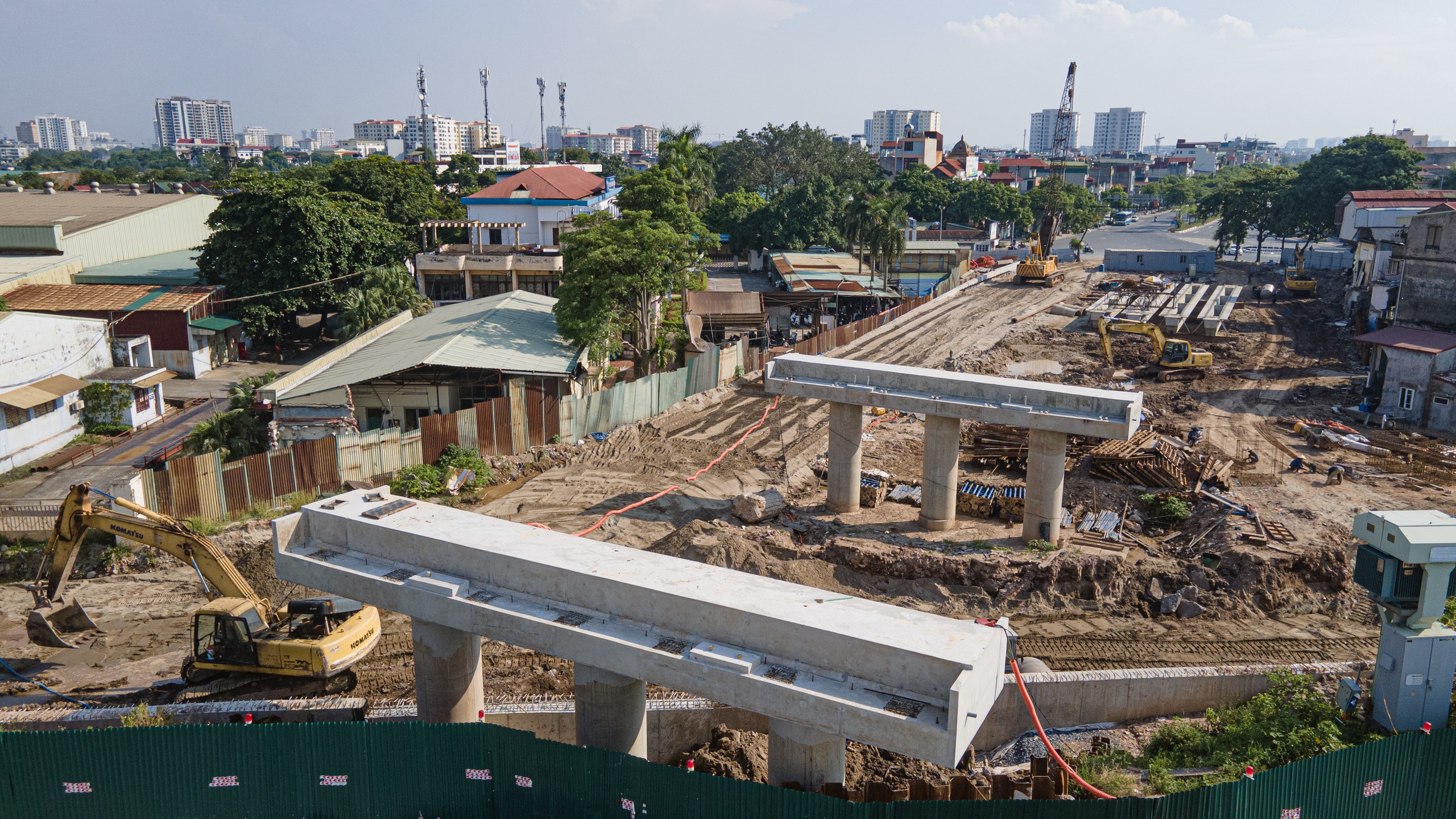 Dự &aacute;n cầu Đuống: Sẽ hợp long trước 10/9 nhưng vẫn vướng mặt bằng thi c&ocirc;ng - Ảnh 6.