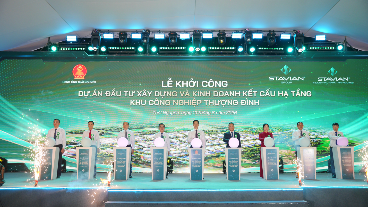 Tập đoàn Stavian khởi công dự án KCN Thượng Đình tại Thái Nguyên - Ảnh 2.