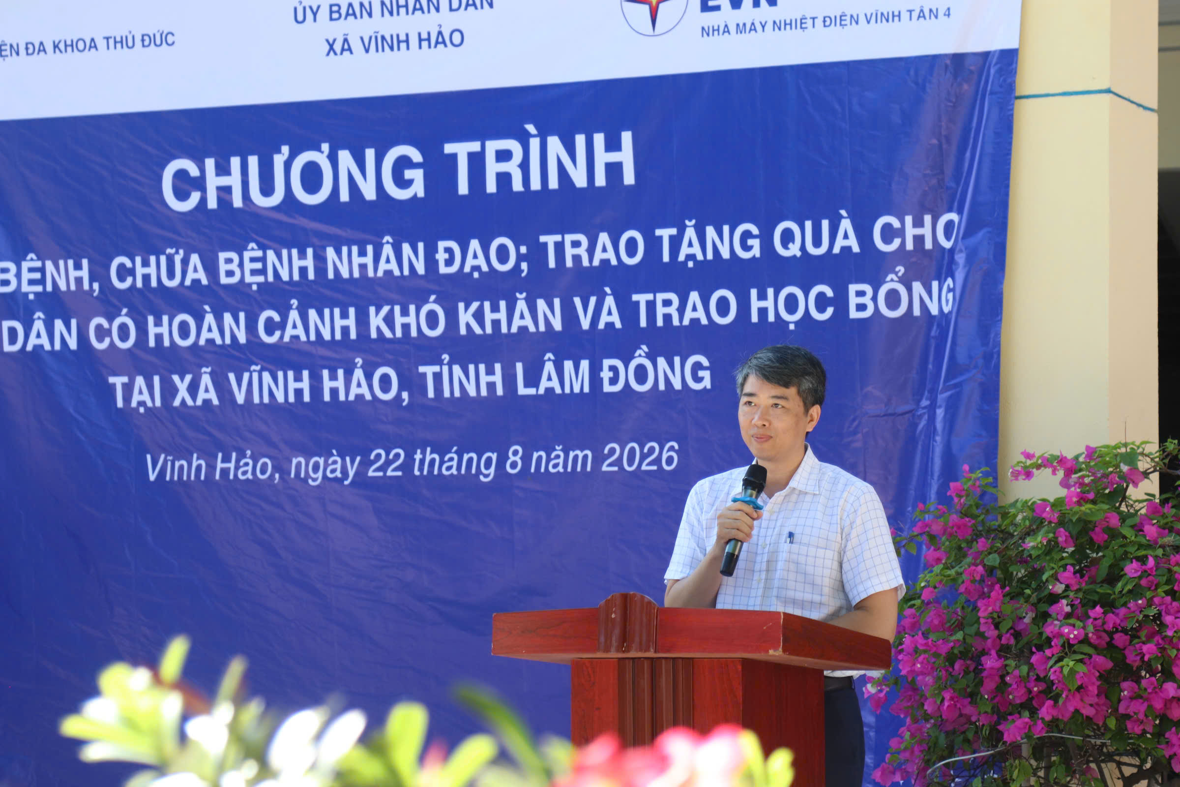 Nhà máy Nhiệt điện Vĩnh Tân 4: Đồng hành vì sức khỏe và an sinh xã hội ở địa bàn - Ảnh 1.
