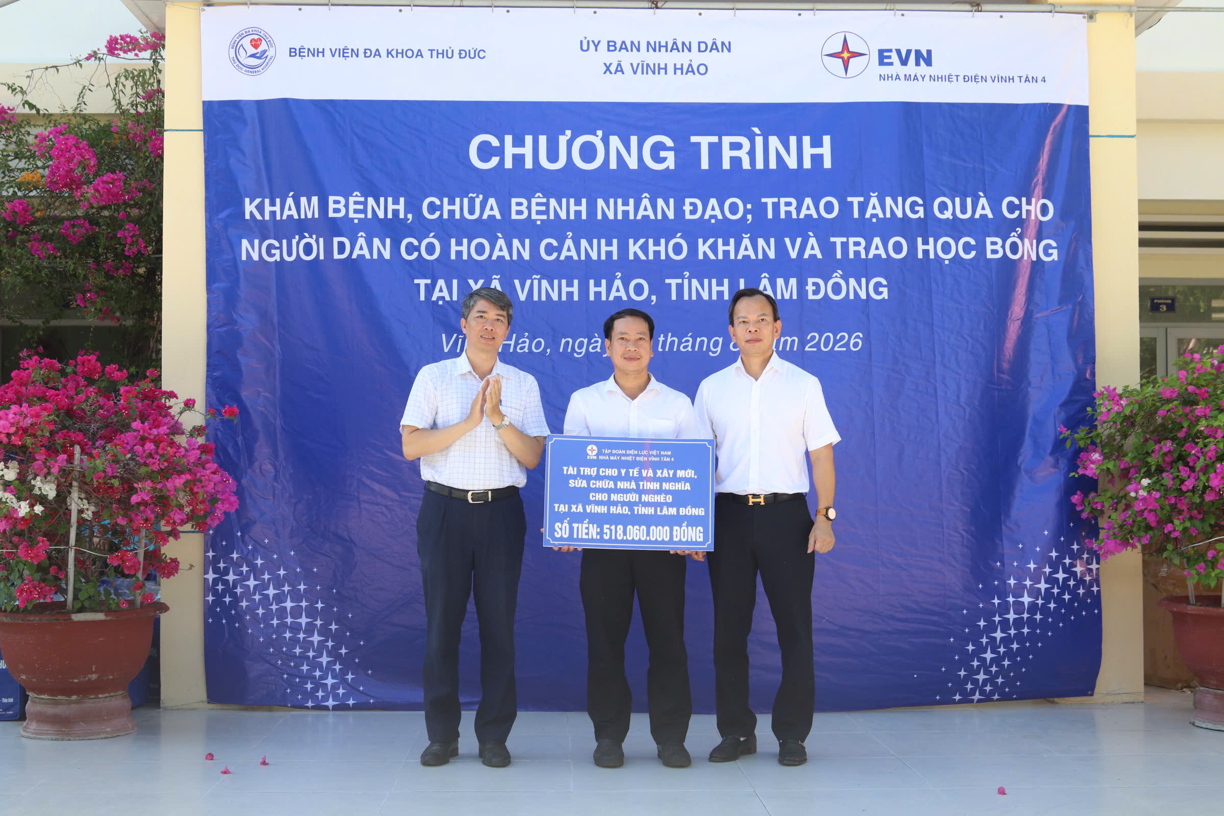 Nhà máy Nhiệt điện Vĩnh Tân 4: Đồng hành vì sức khỏe và an sinh xã hội ở địa bàn - Ảnh 2.