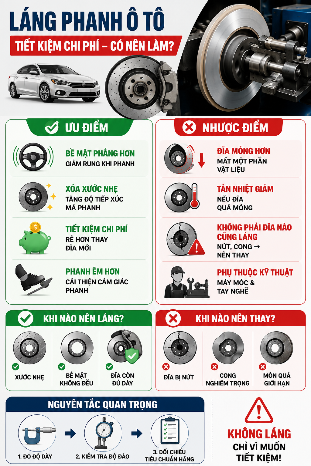 Khi nào nên láng phanh xe ô tô để đảm bảo an toàn khi lái xe? - Ảnh 3.