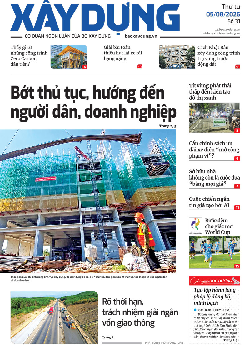 Tin mới nhất, hay nhất tr&ecirc;n B&aacute;o X&acirc;y dựng ng&agrave;y 5/8/2026 - Ảnh 1.