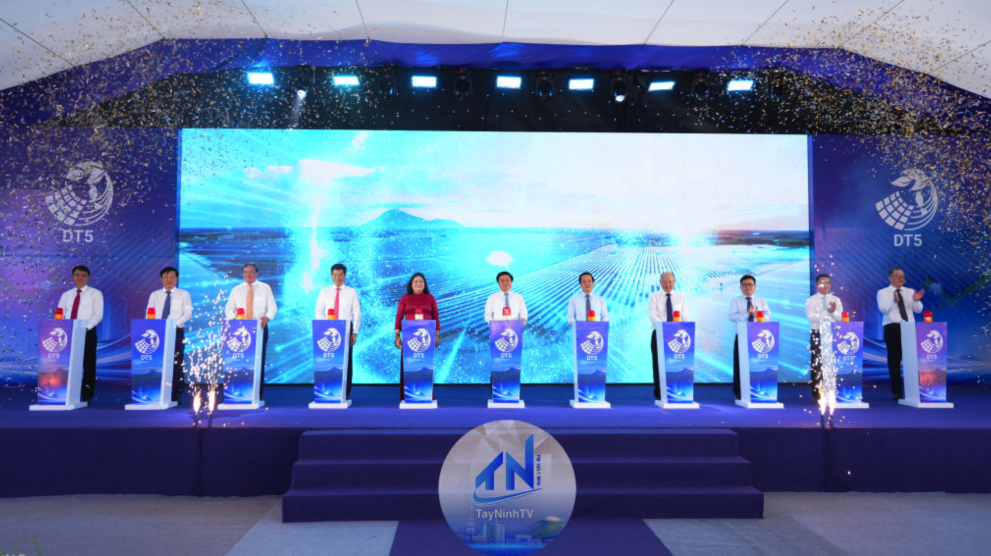 T&acirc;y Ninh: Khởi c&ocirc;ng Nh&agrave; m&aacute;y điện mặt trời Dầu Tiếng 5 với tổng mức đầu tư 7.774 tỷ đồng - Ảnh 1.