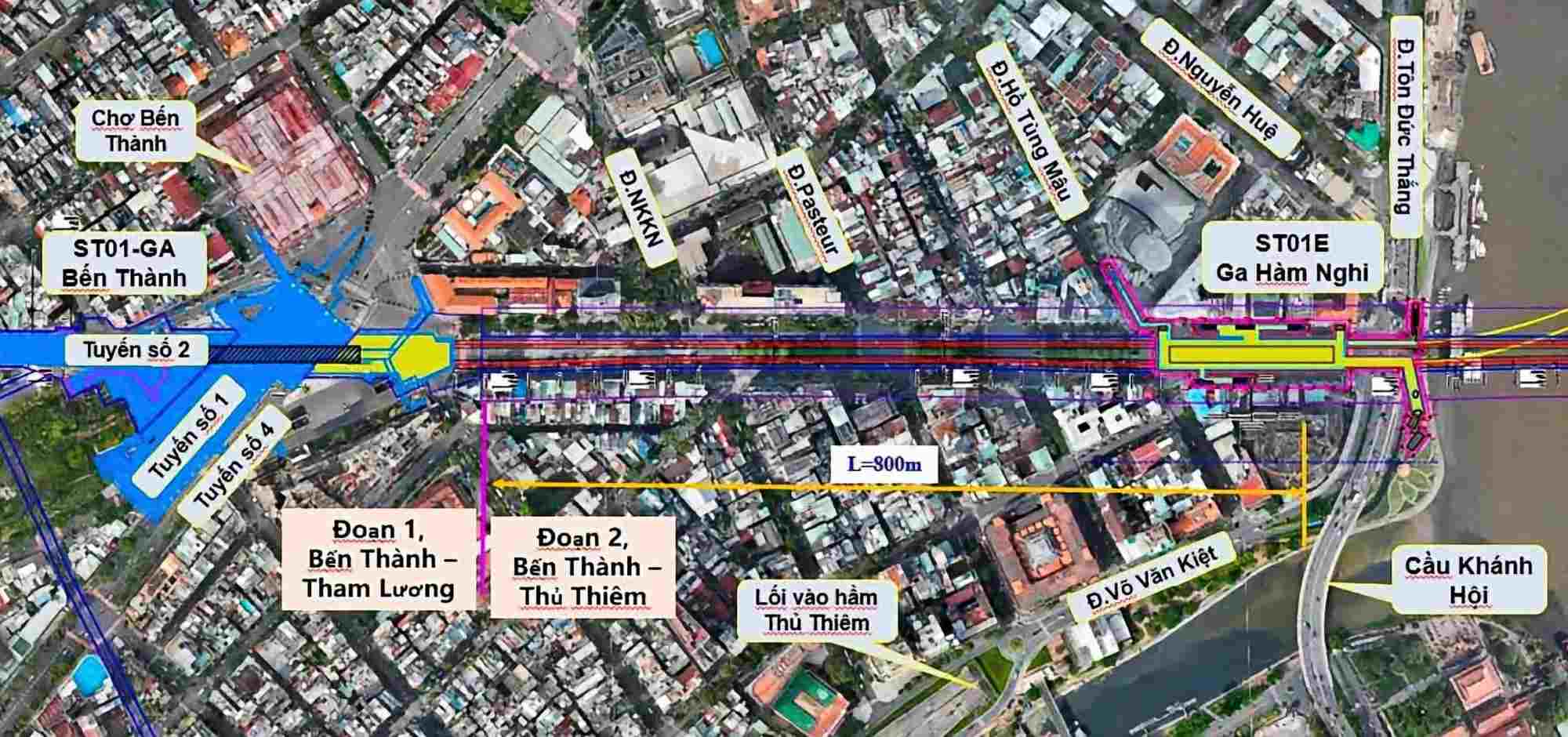 Cận cảnh tuyến Metro Bến Thành - Thủ Thiêm chuẩn bị vượt sông Sài Gòn ở độ sâu 41m - Ảnh 5.