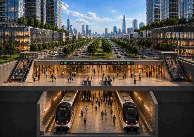 Cận cảnh tuyến Metro Bến Thành - Thủ Thiêm chuẩn bị vượt sông Sài Gòn ở độ sâu 41m - Ảnh 10.