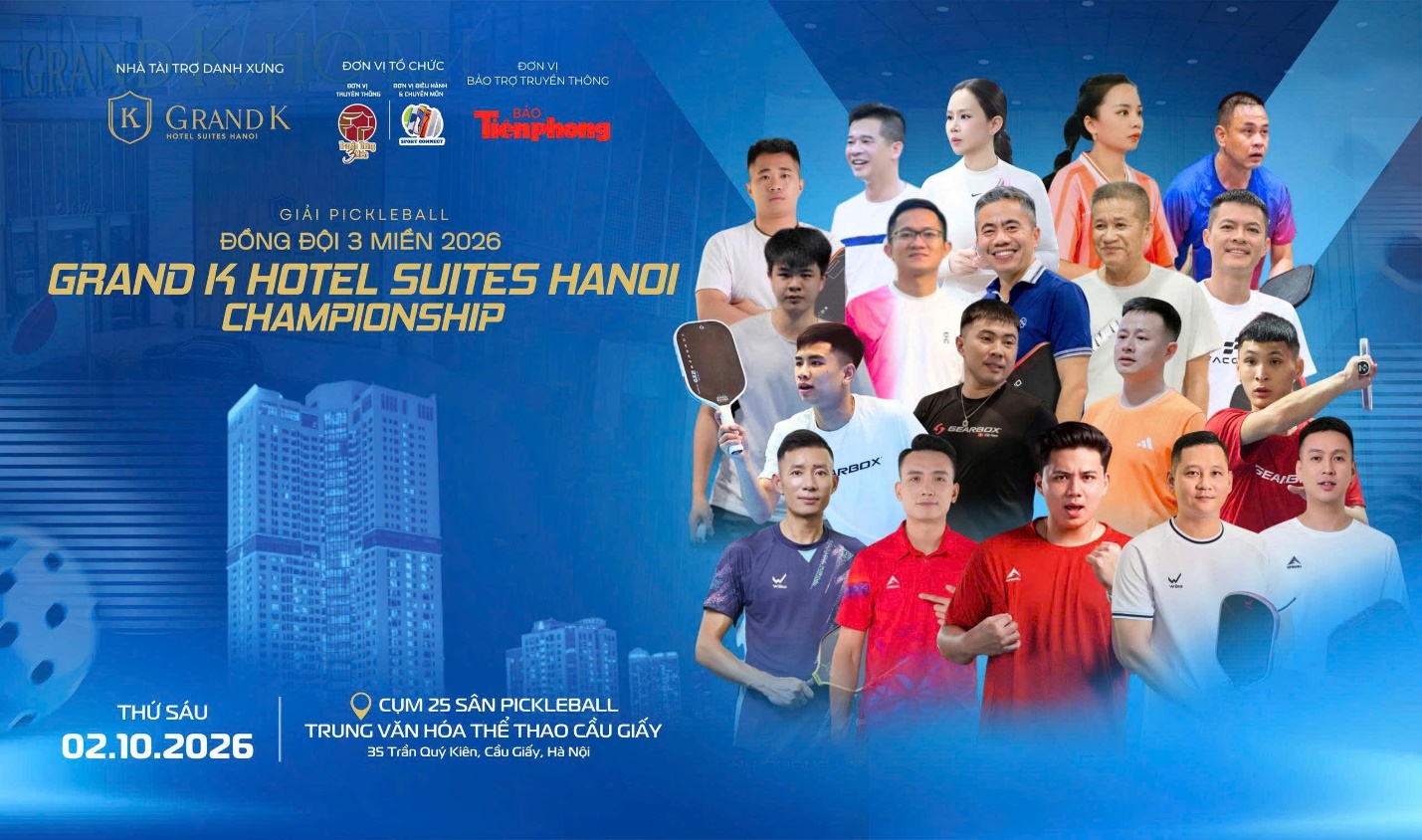 Giải Pickleball đồng đội 3 miền 2026 quy tụ hơn 400 vận động vi&ecirc;n- Ảnh 1.